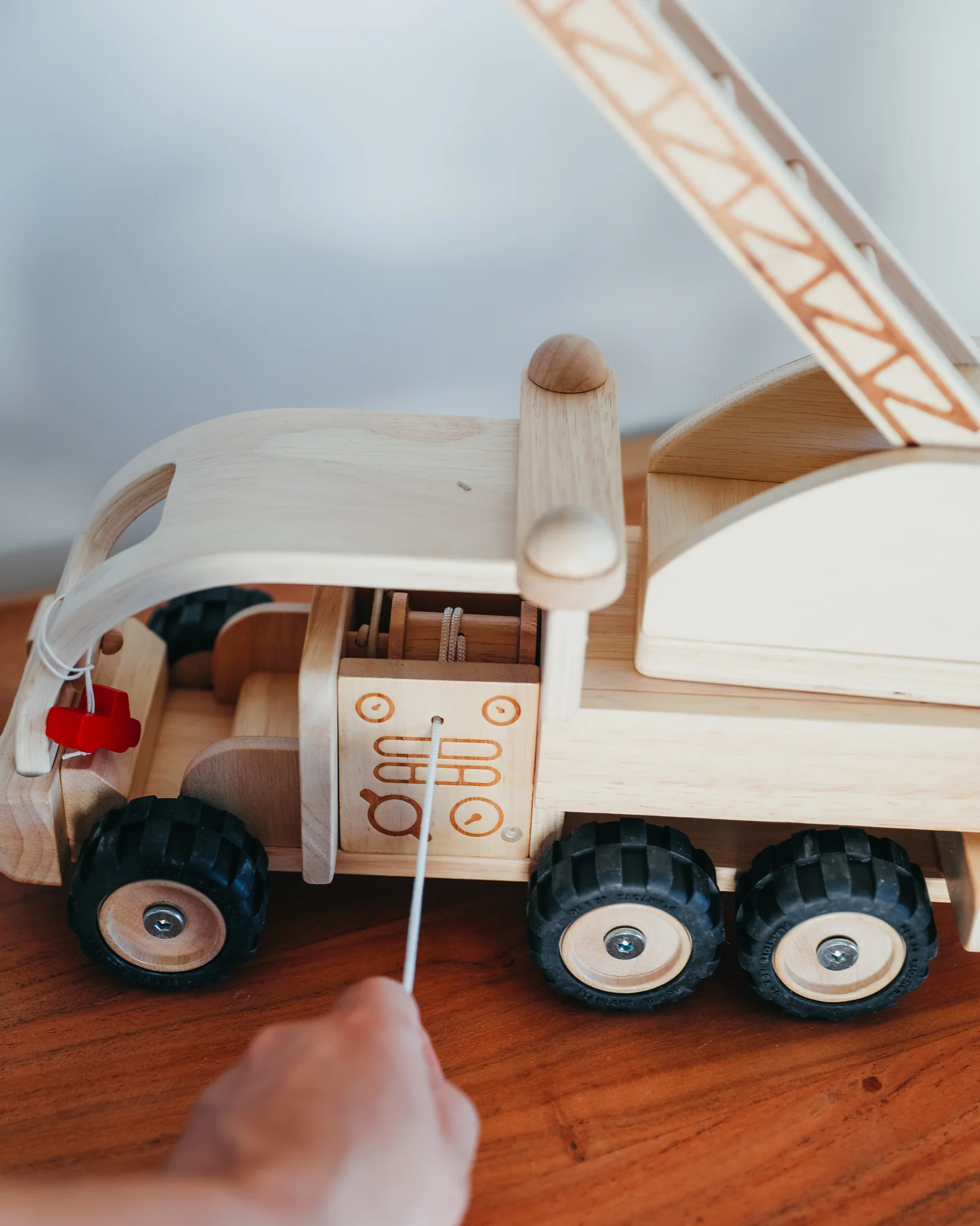 PlanToys | Toy Fire Truck - Image 10