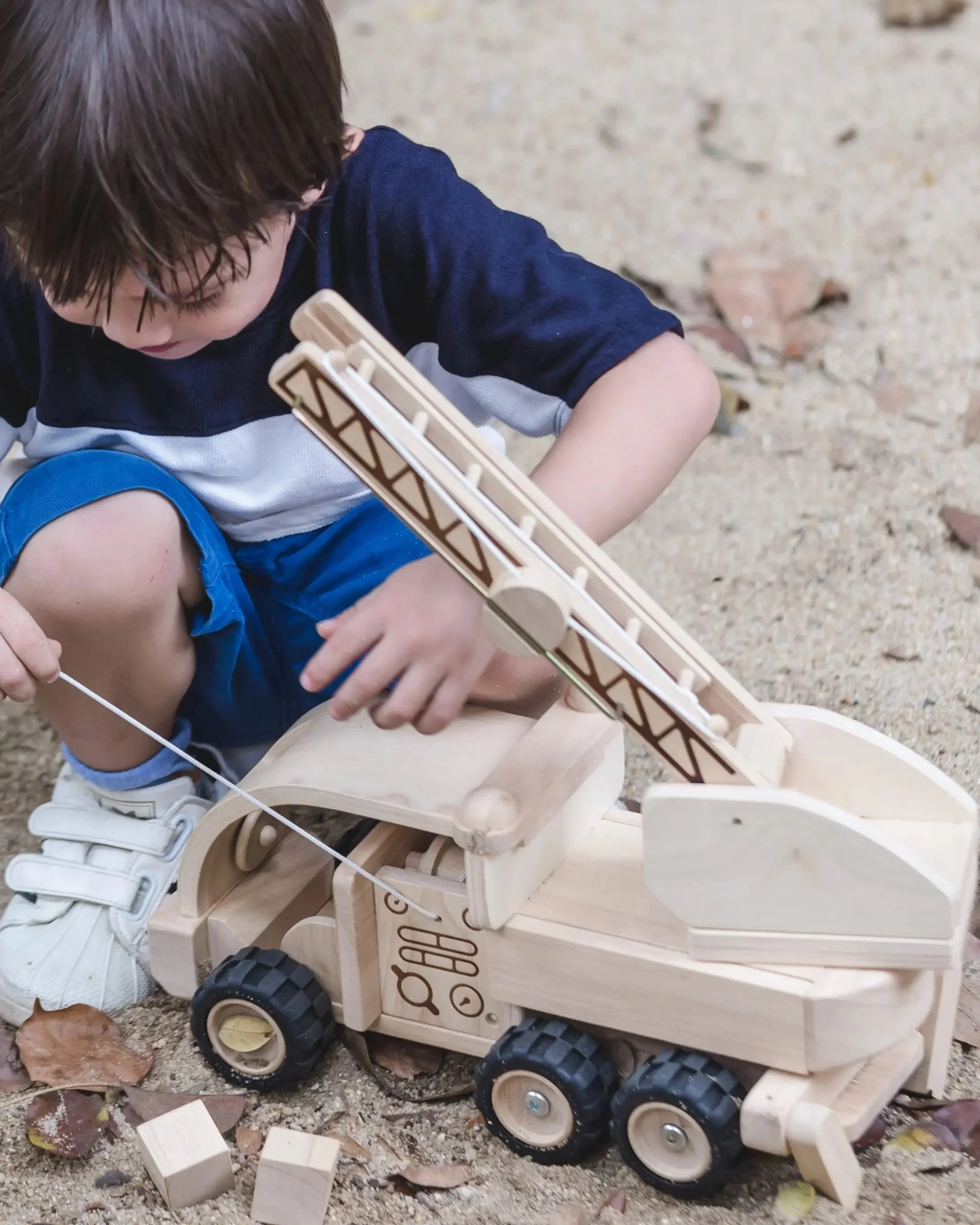 PlanToys | Toy Fire Truck - Image 2