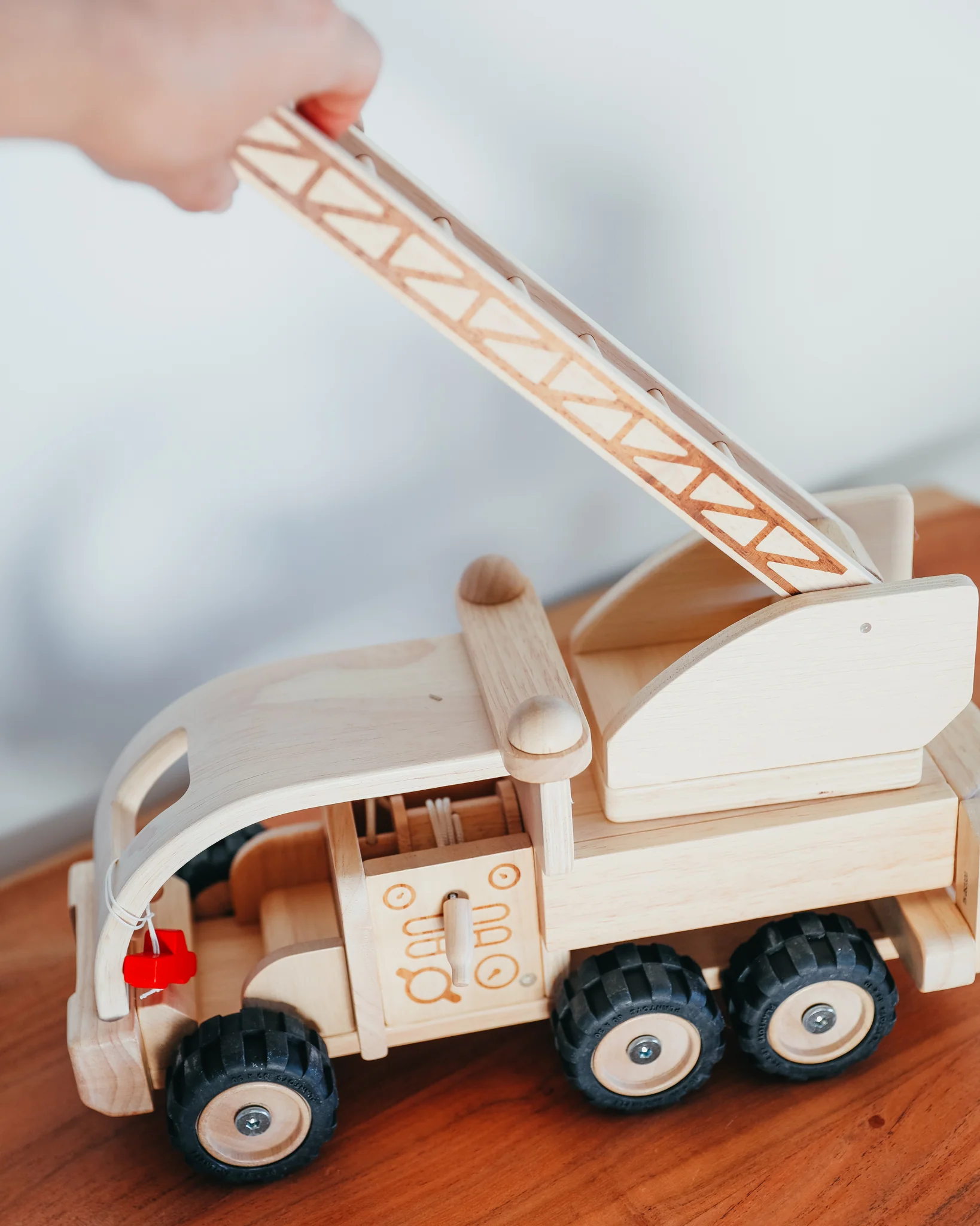 PlanToys | Toy Fire Truck - Image 9