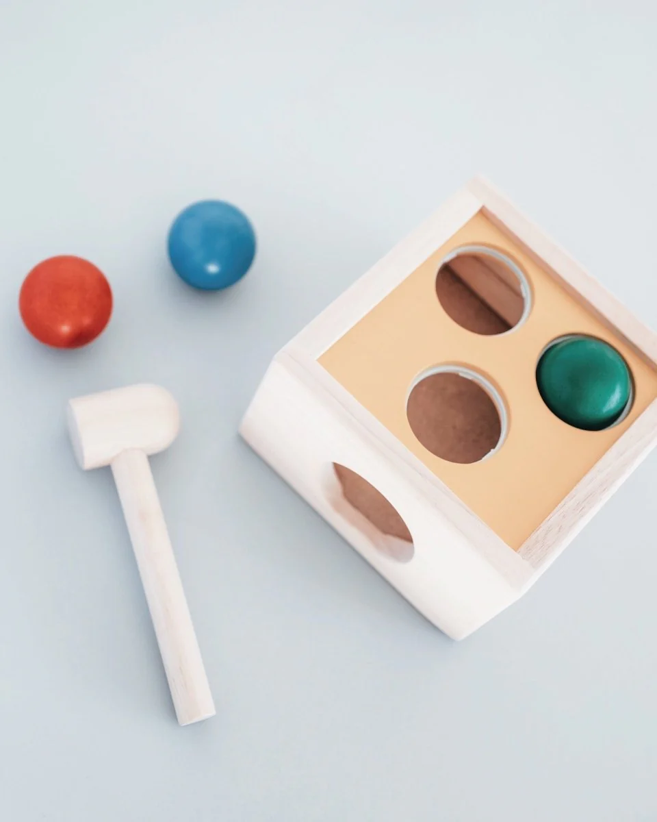 Montessori Wooden Punch & Drop Toy - Image 2