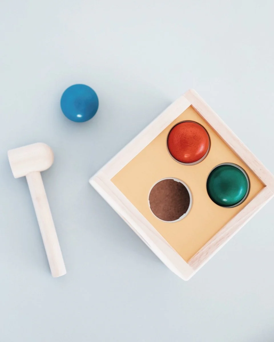 Montessori Wooden Punch & Drop Toy - Image 3