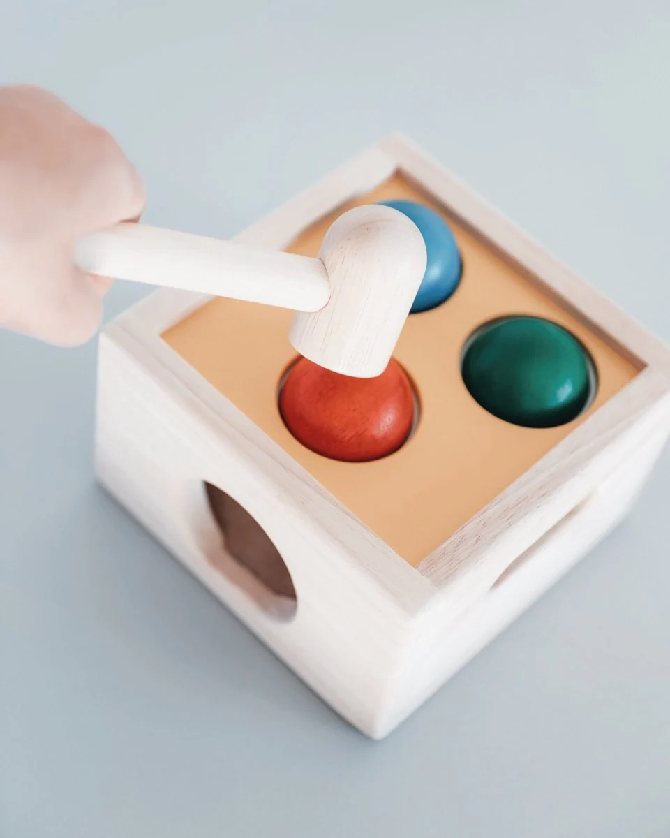 Montessori Wooden Punch & Drop Toy - Image 5