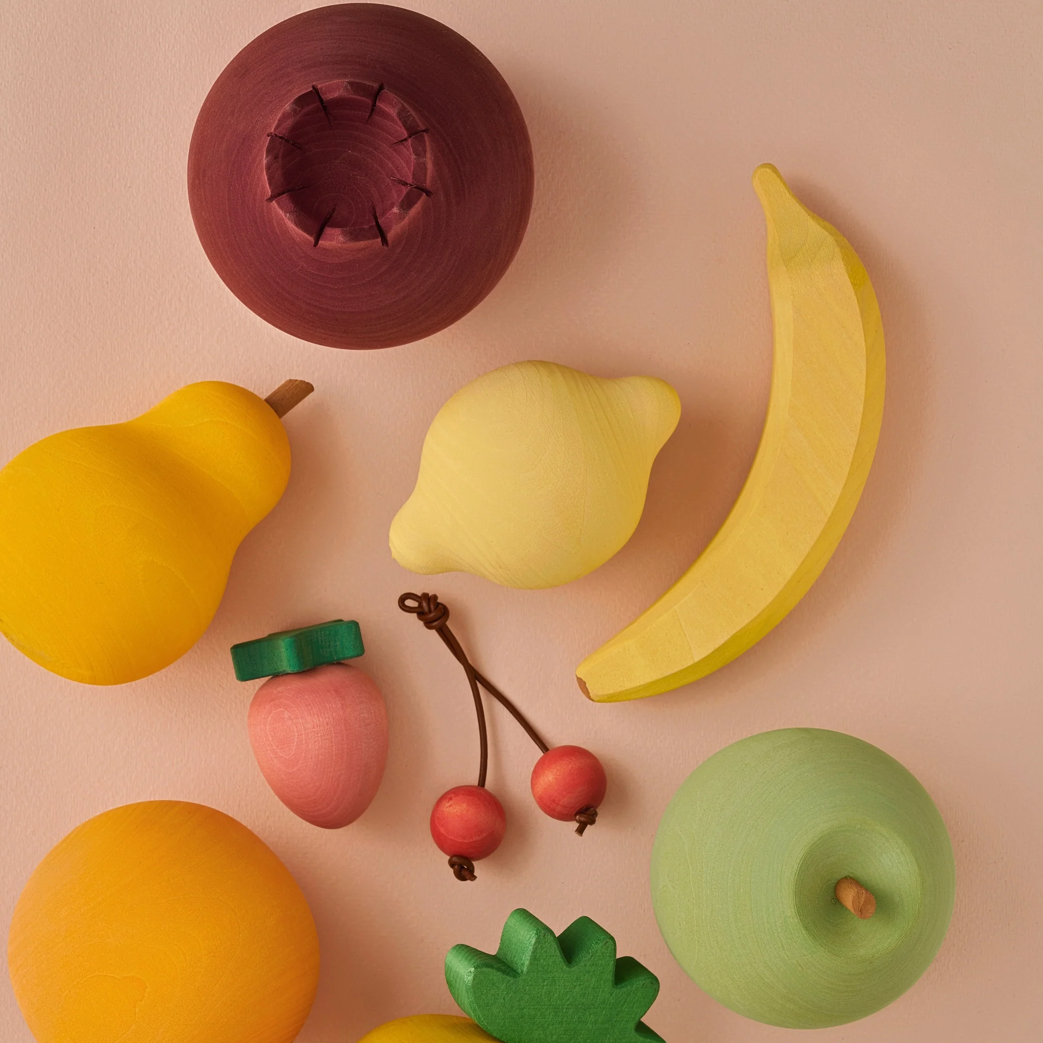 Raduga Grez | Handmade Wooden Fruits (set of 9) - Image 3
