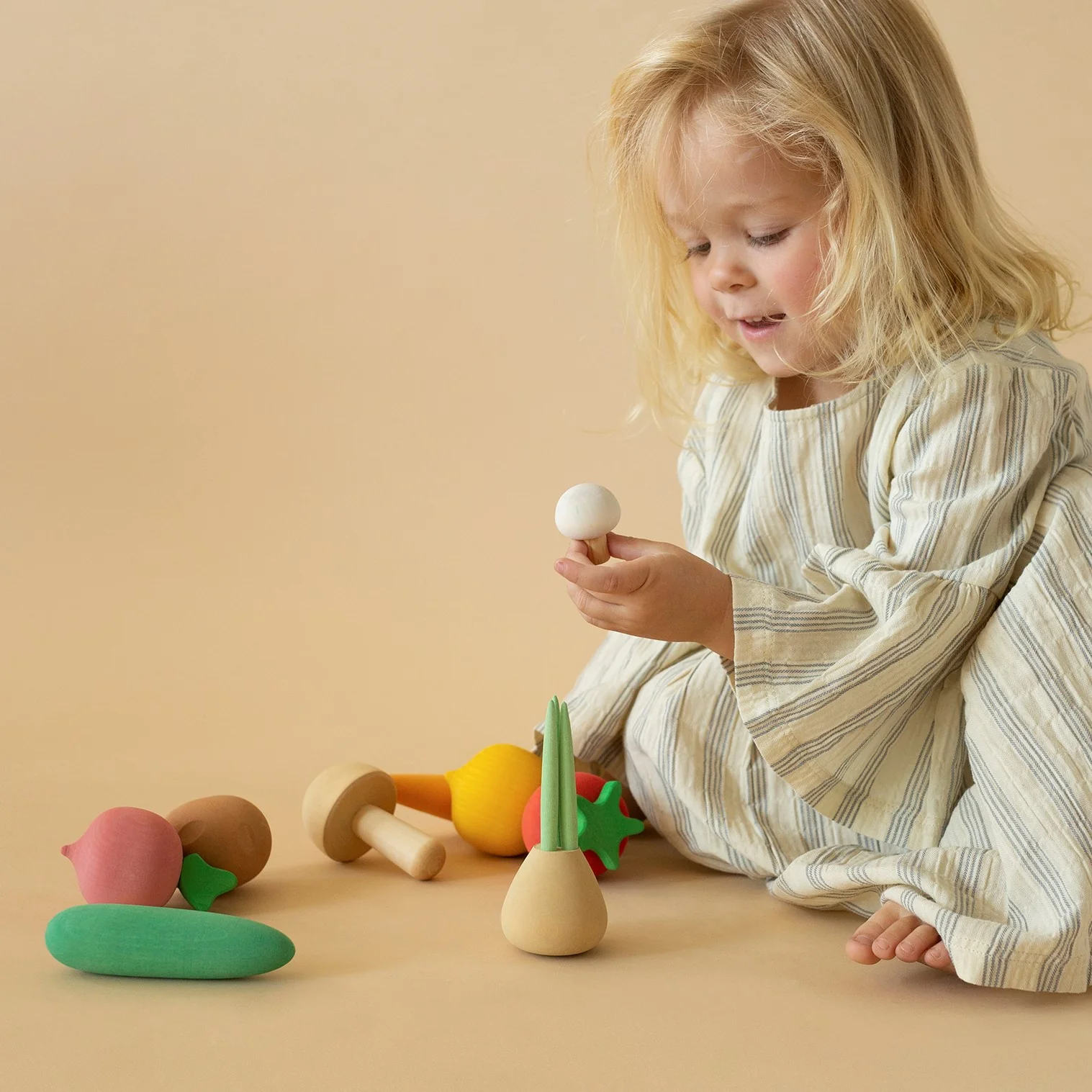 Raduga Grez | Handmade Wooden Vegetables (set of 10) - Image 6