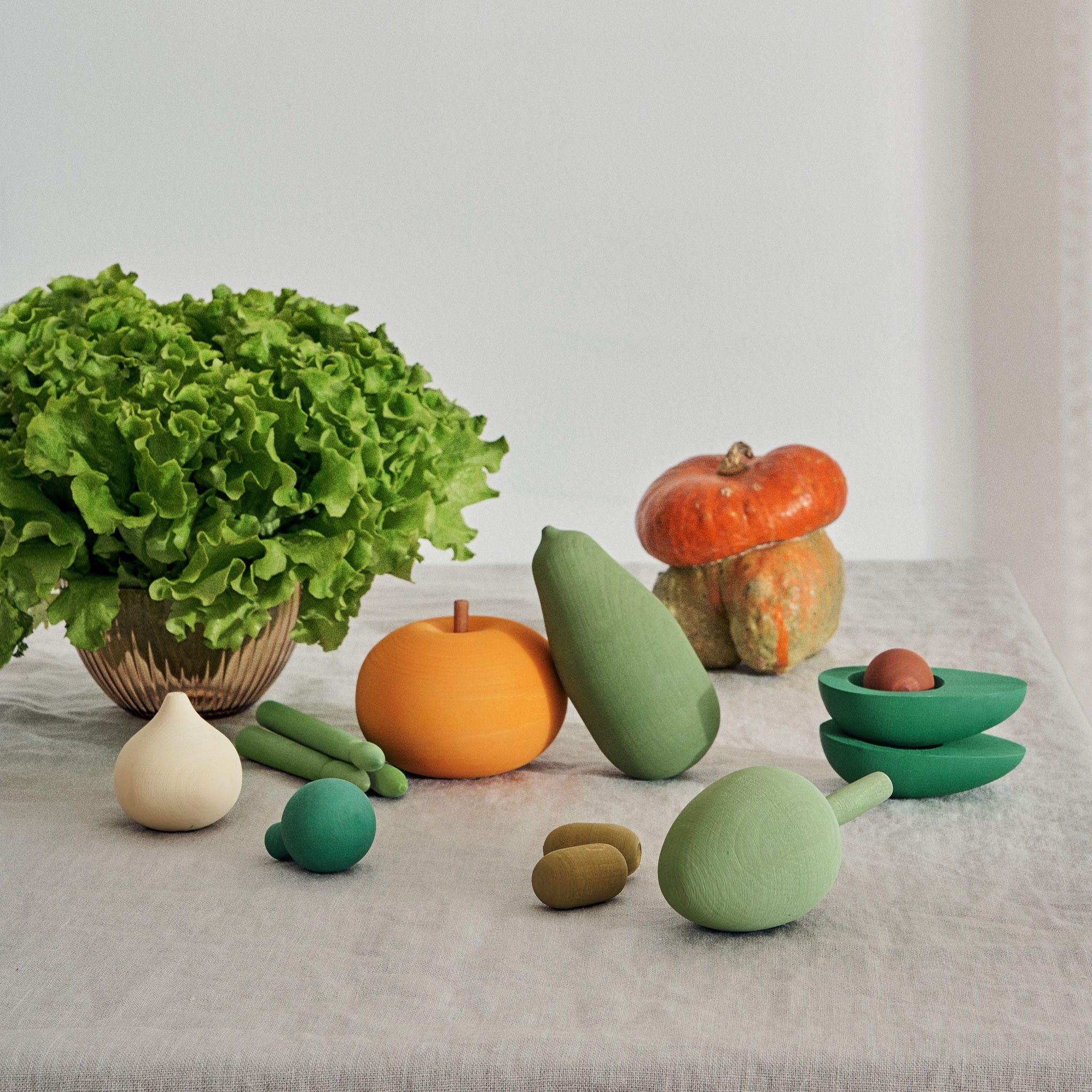 Raduga Grez | Handmade Wooden Vegetables (set of 11) - Image 3