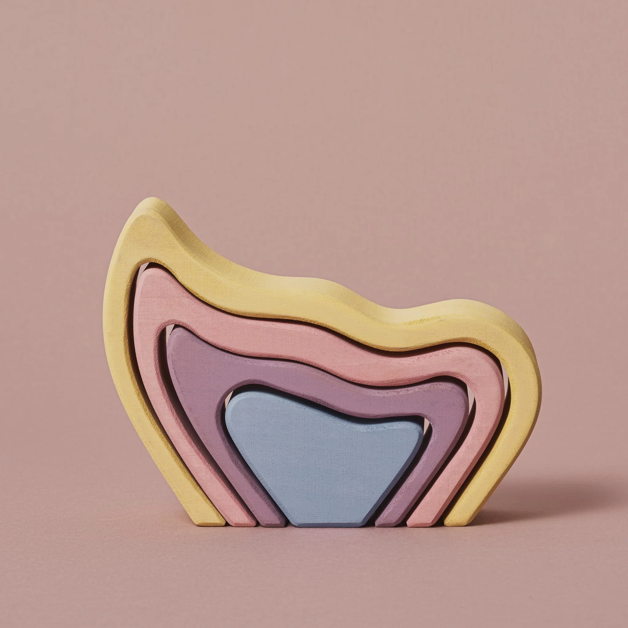 Raduga Grez | Wooden Butterfly Wing Pastel Stacker (small) - Image 2