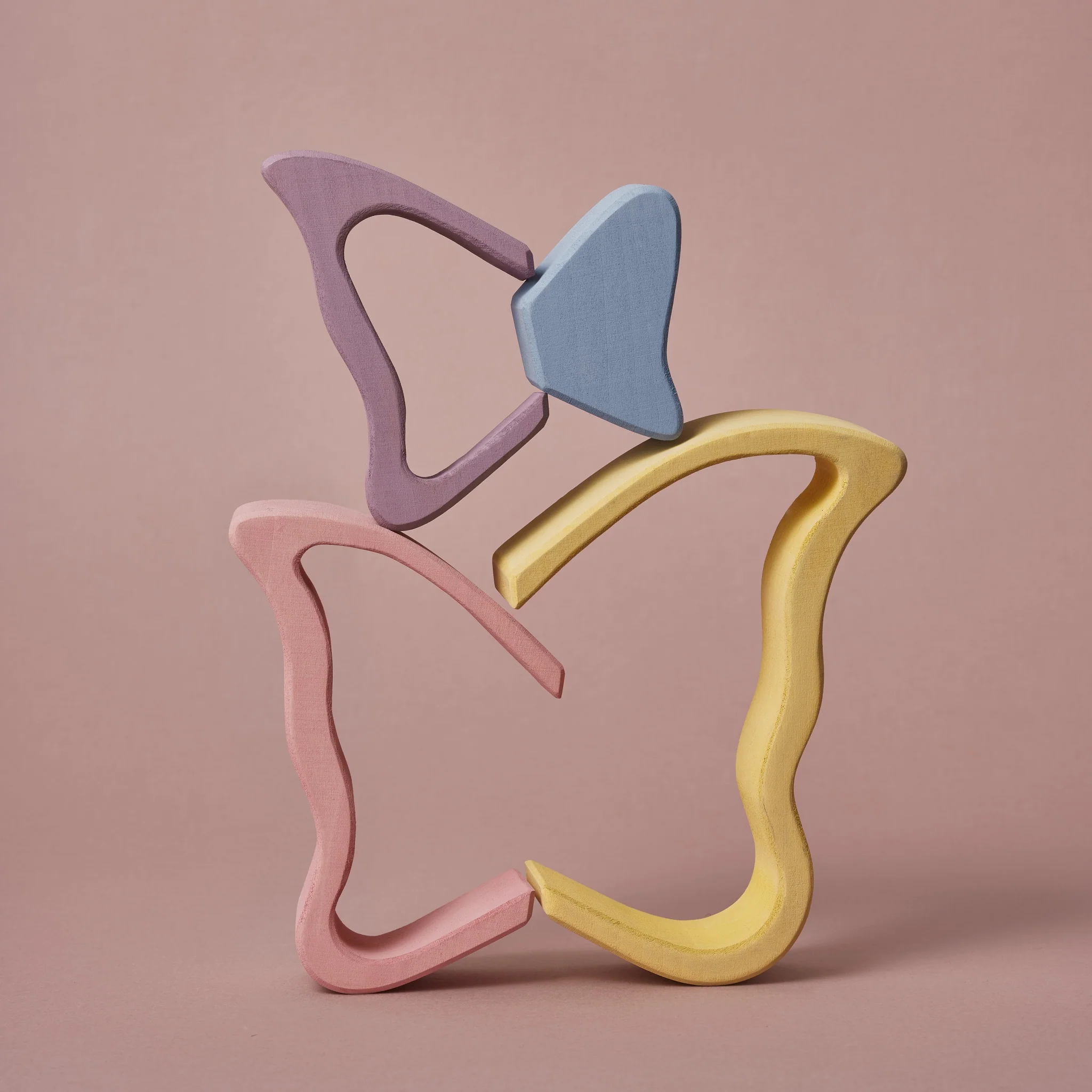 Raduga Grez | Wooden Butterfly Wing Pastel Stacker (small) - Image 3