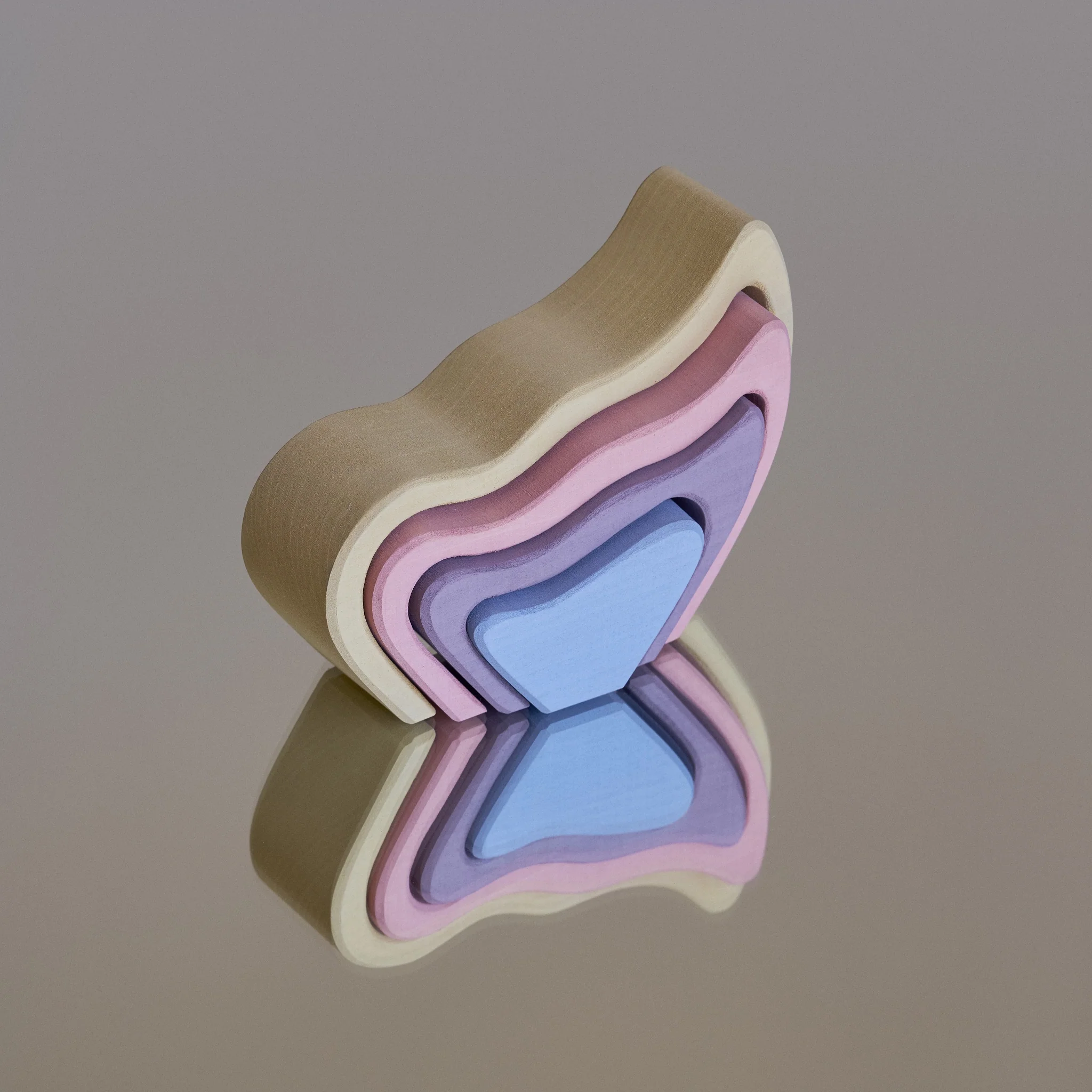 Raduga Grez | Wooden Butterfly Wing Pastel Stacker (small) - Image 5
