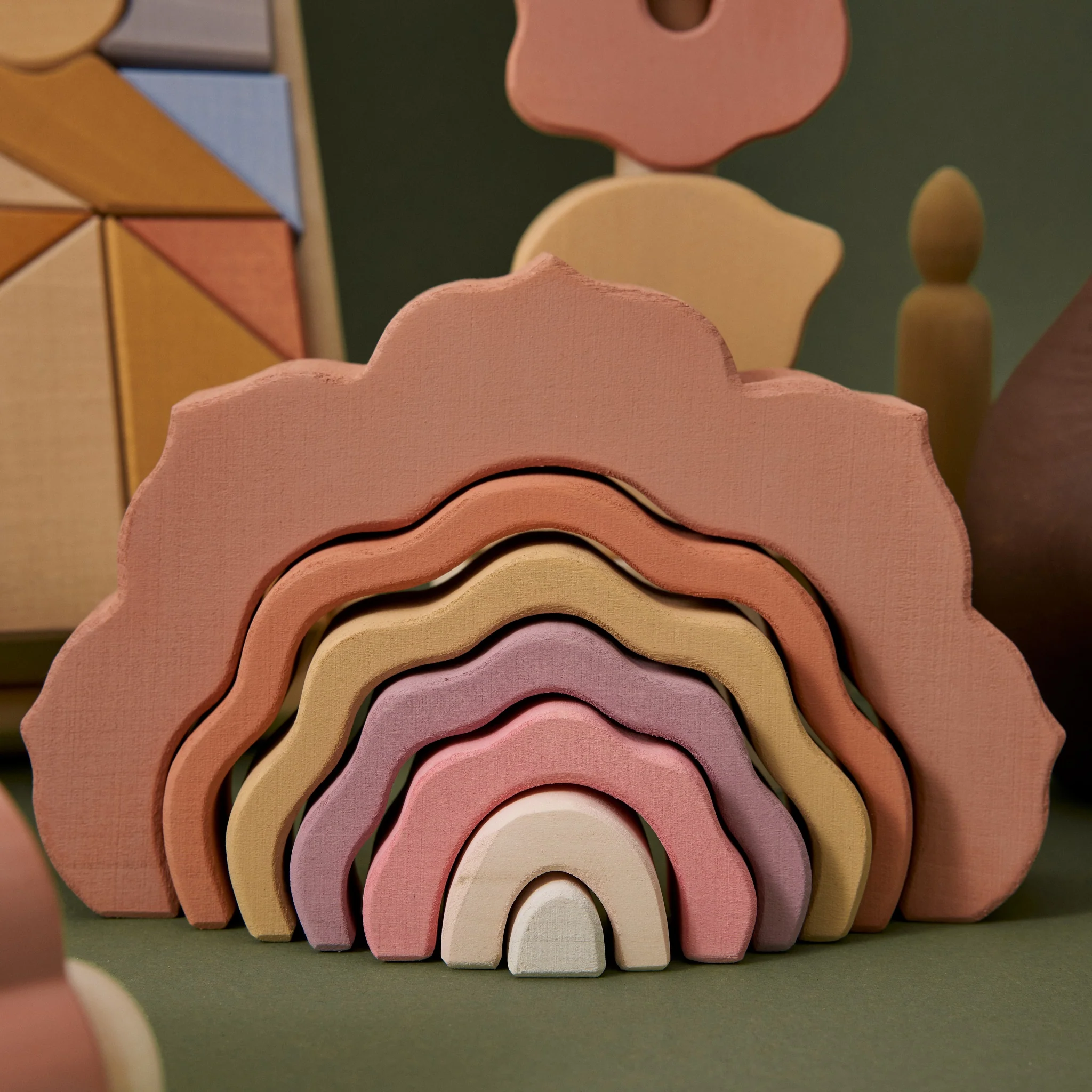 Raduga Grez | Wooden Flower Stacker - Rose (small) - Image 3