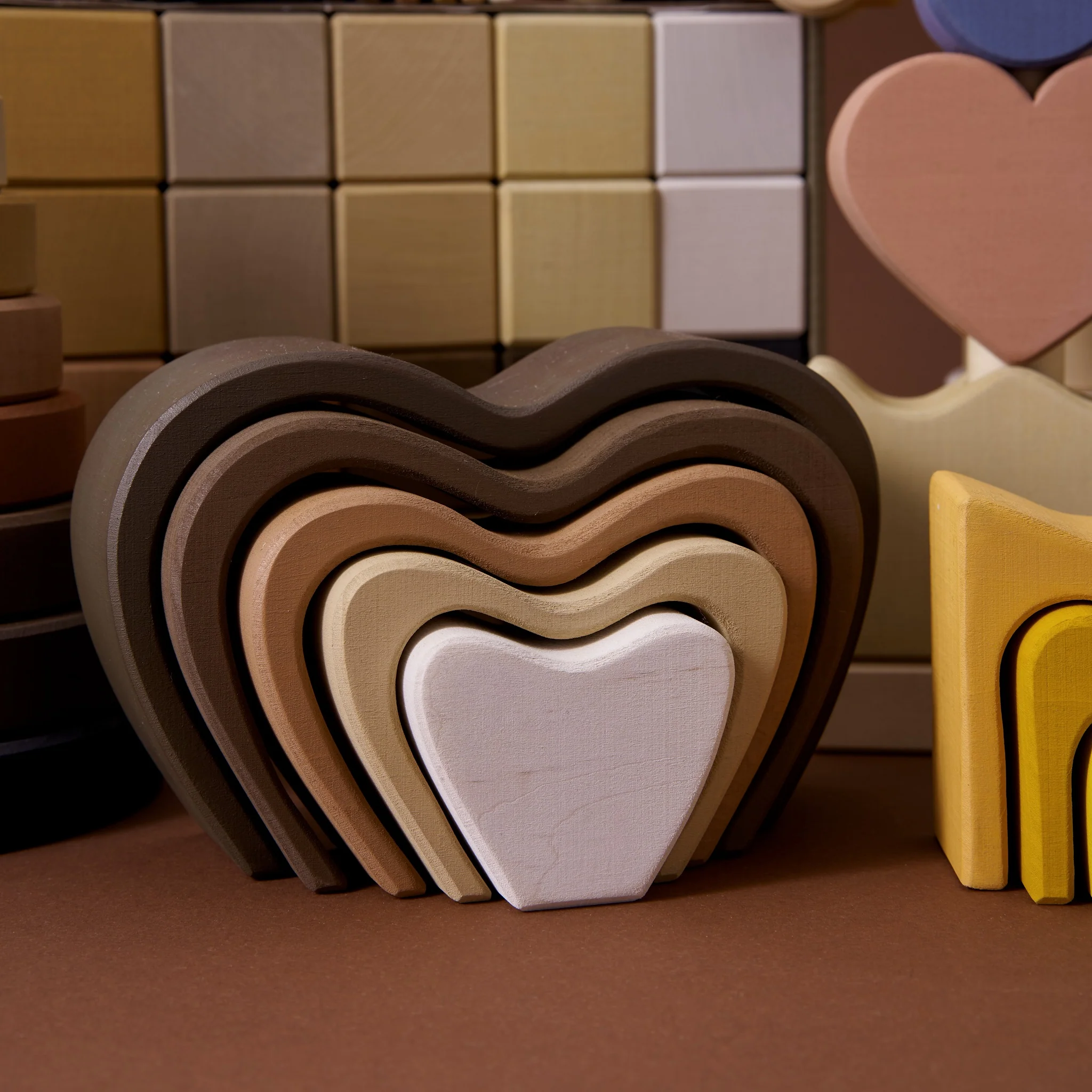 Raduga Grez | Wooden Heart Stacker (small) - Image 3