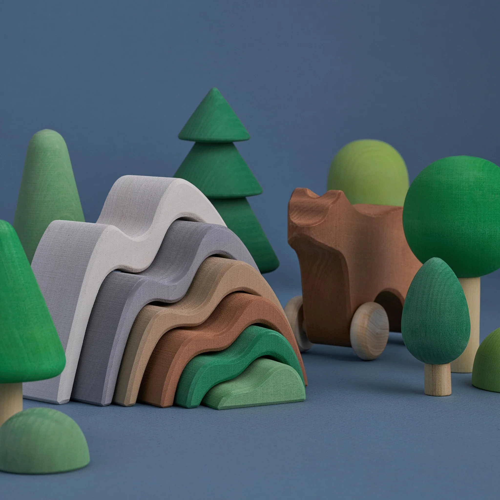 Raduga Grez | Wooden Mountain Stacker (small) - Image 7