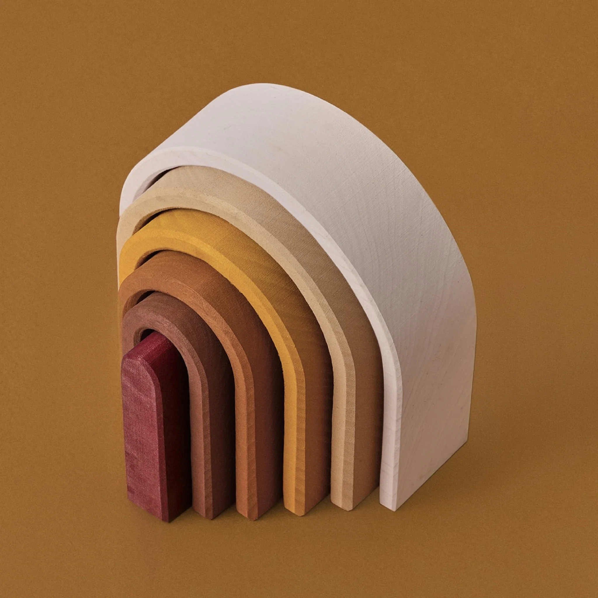 Raduga Grez | Wooden Oval Rainbow Stacker (small) - Image 2