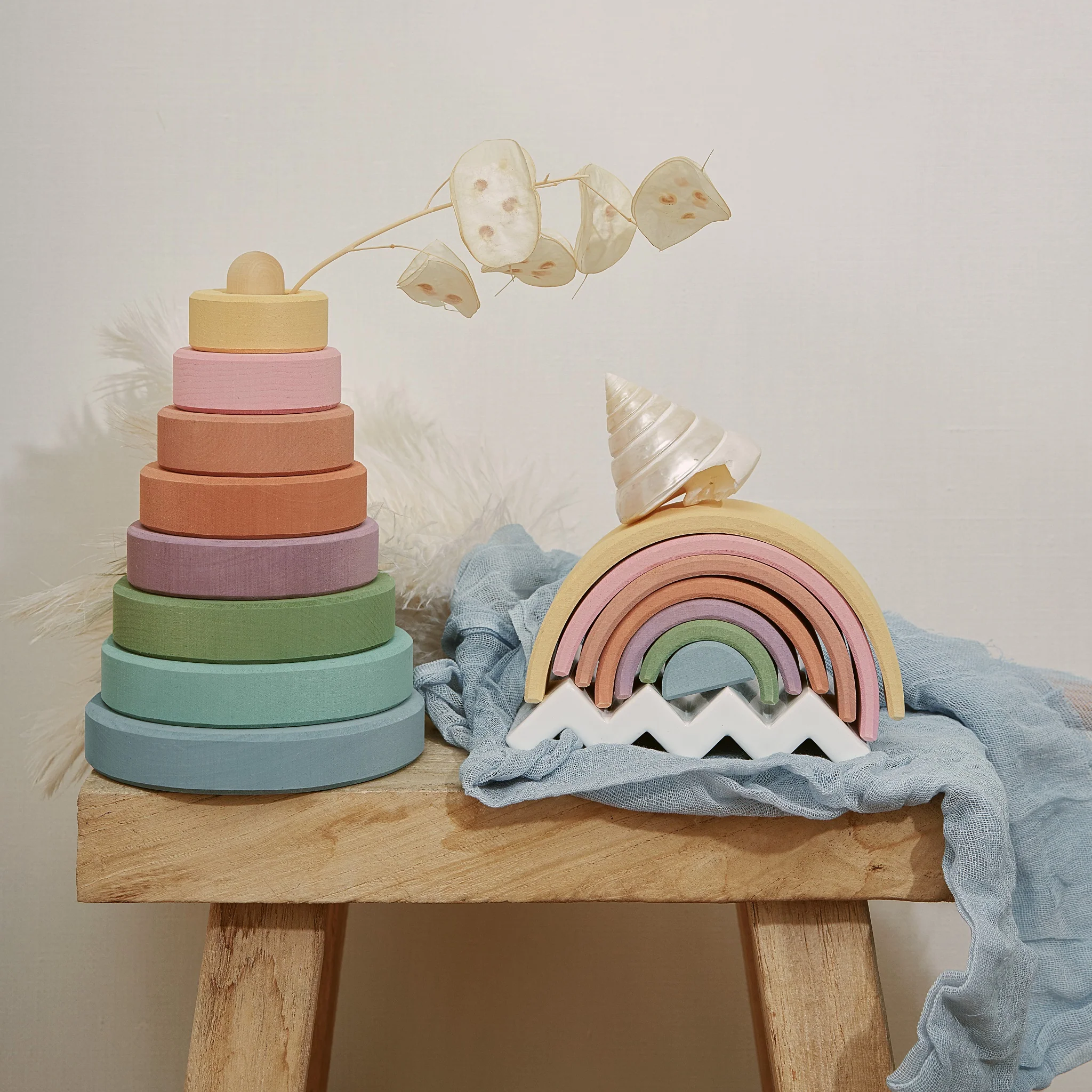 Raduga Grez | Wooden Pastel Stacker (small) - Image 3