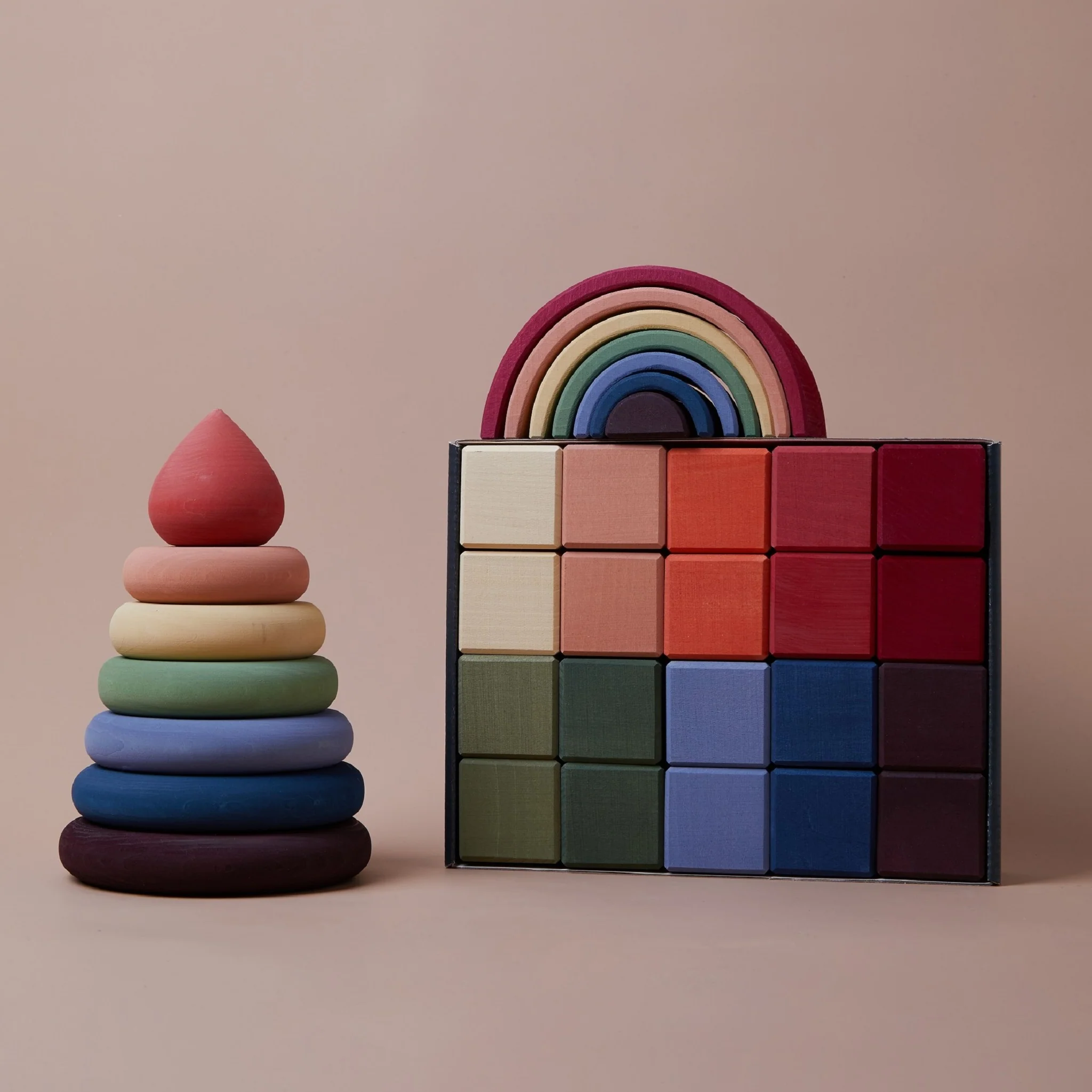 Raduga Grez | Wooden Rainbow Stacking Tower - Image 3