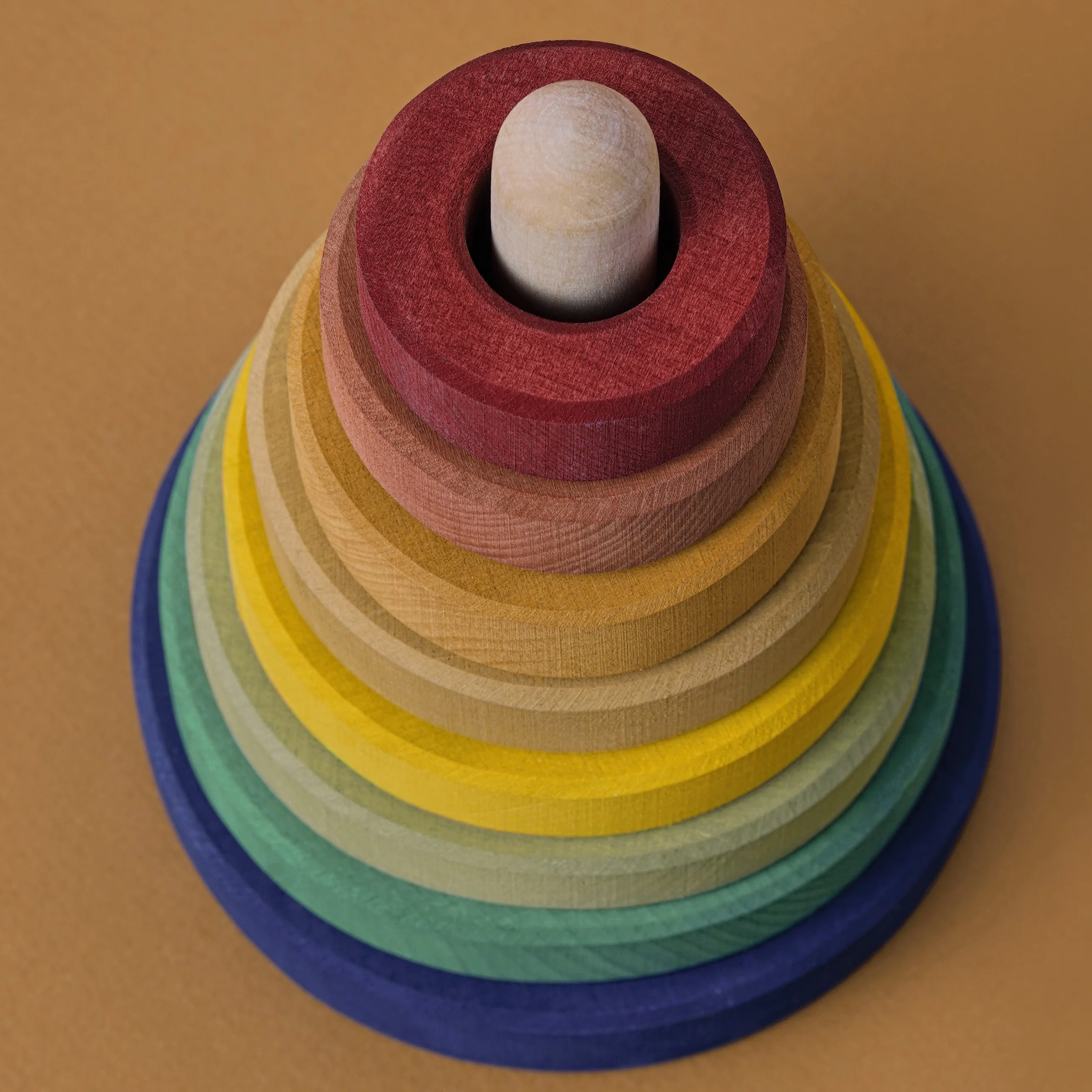 Wooden Stacking Tower - Earth - Image 3