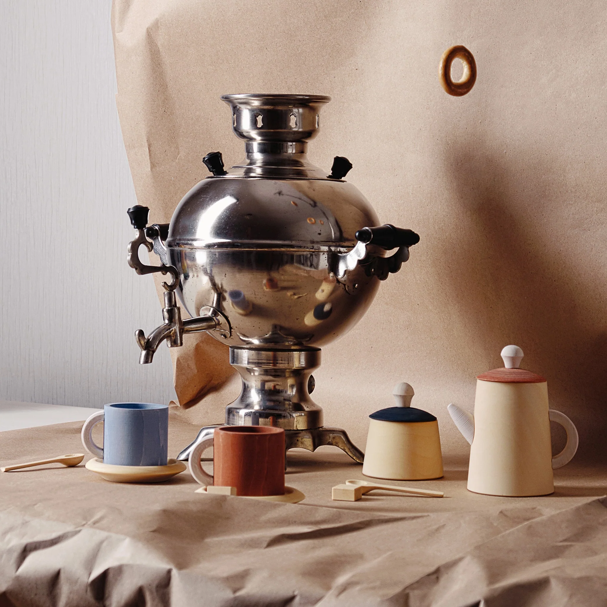 Raduga Grez | Wooden Tea Play Set - Terra and Blue - Image 3