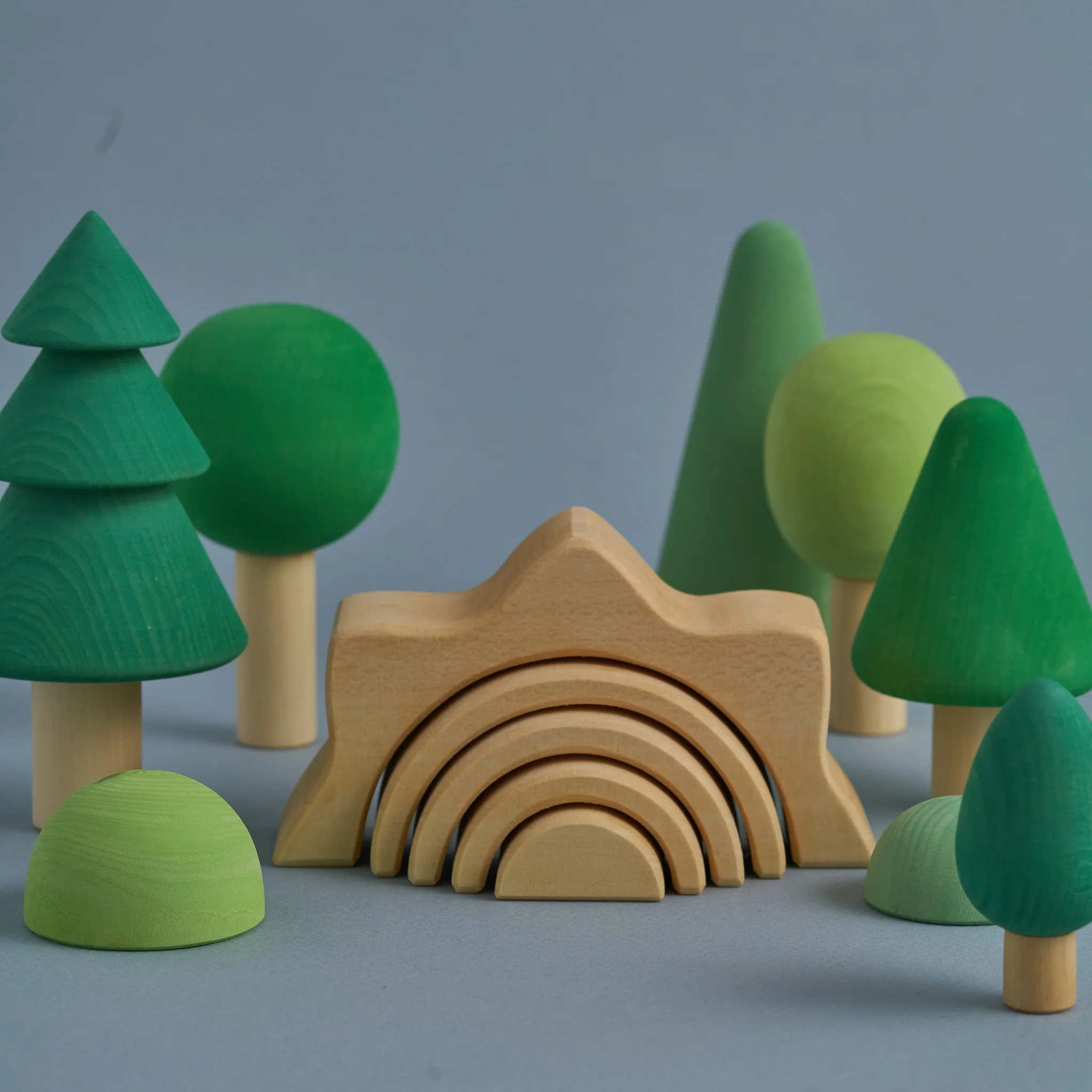 Raduga Grez | Wooden Trees Play Set - Image 4