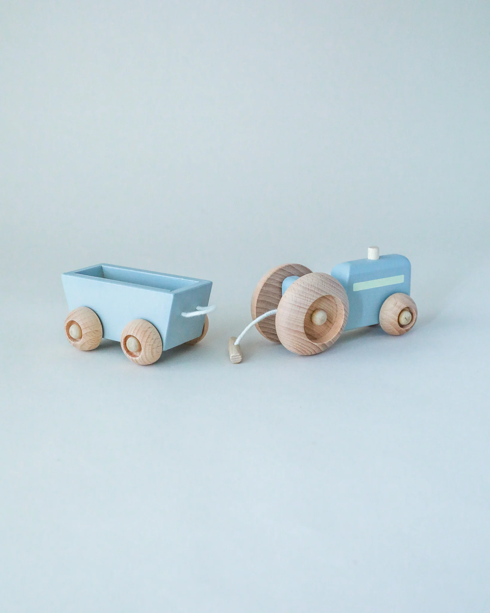 Wooden Rolling Toy Tractor - Image 3