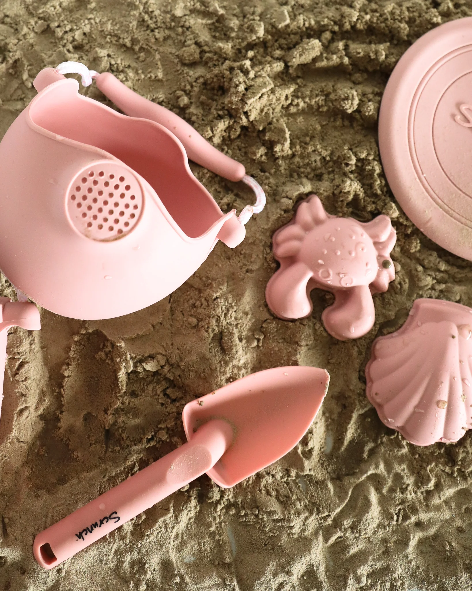 Silicone Beach Play Set - Dusty Rose - Image 5