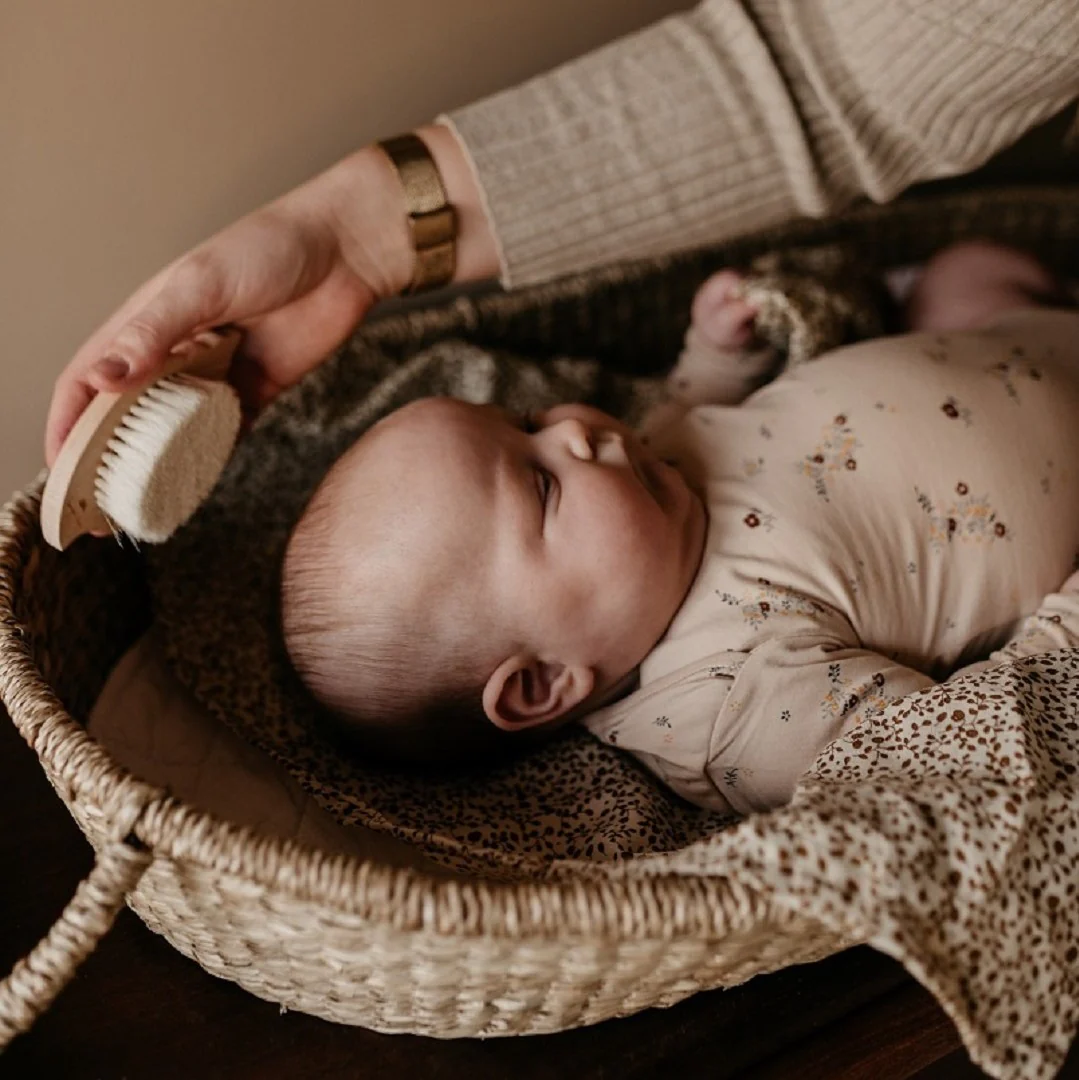 Seashell Wooden Baby Brush Set - Image 2