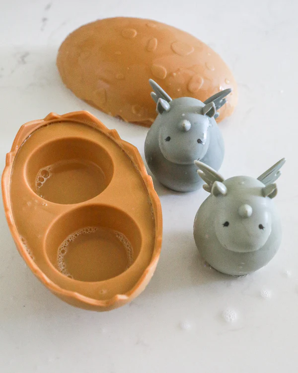 Konges Sloejd | Silicone Bath Toy - Dino Egg - Image 2