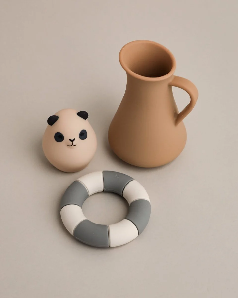 Konges Sloejd | Silicone Bath Toy - Panda Swim Ring - Image 3
