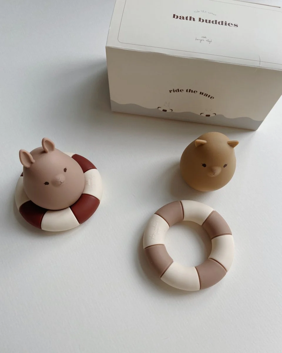 Konges Sloejd | Silicone Bath Toy - Swim Rings Buddies (pack of 2) - Image 3