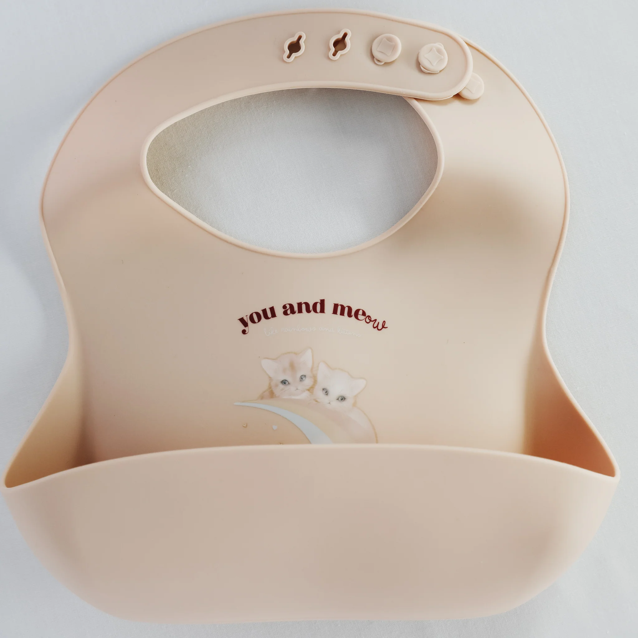Silicone Bib (2 pack) - Kitty - Image 3