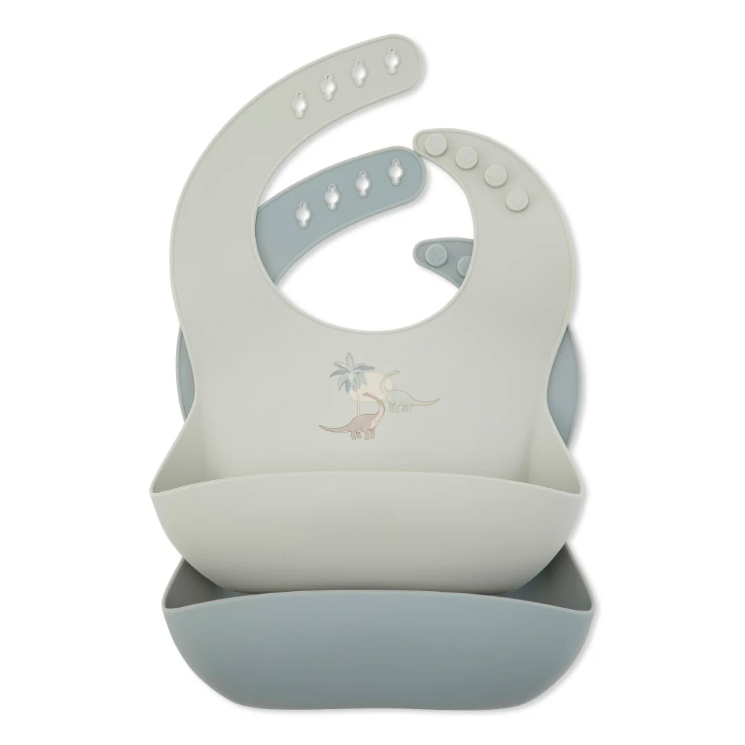 Silicone Bib (2 pack) - Dino - Image 4