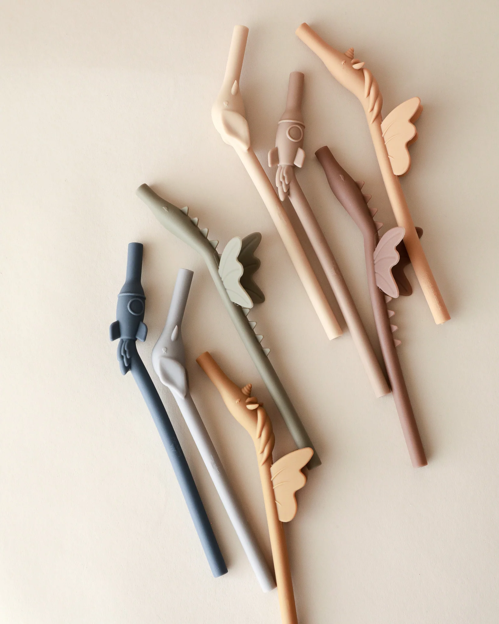 Silicone Character Straws - Hortensia (pack of 4) - Image 4
