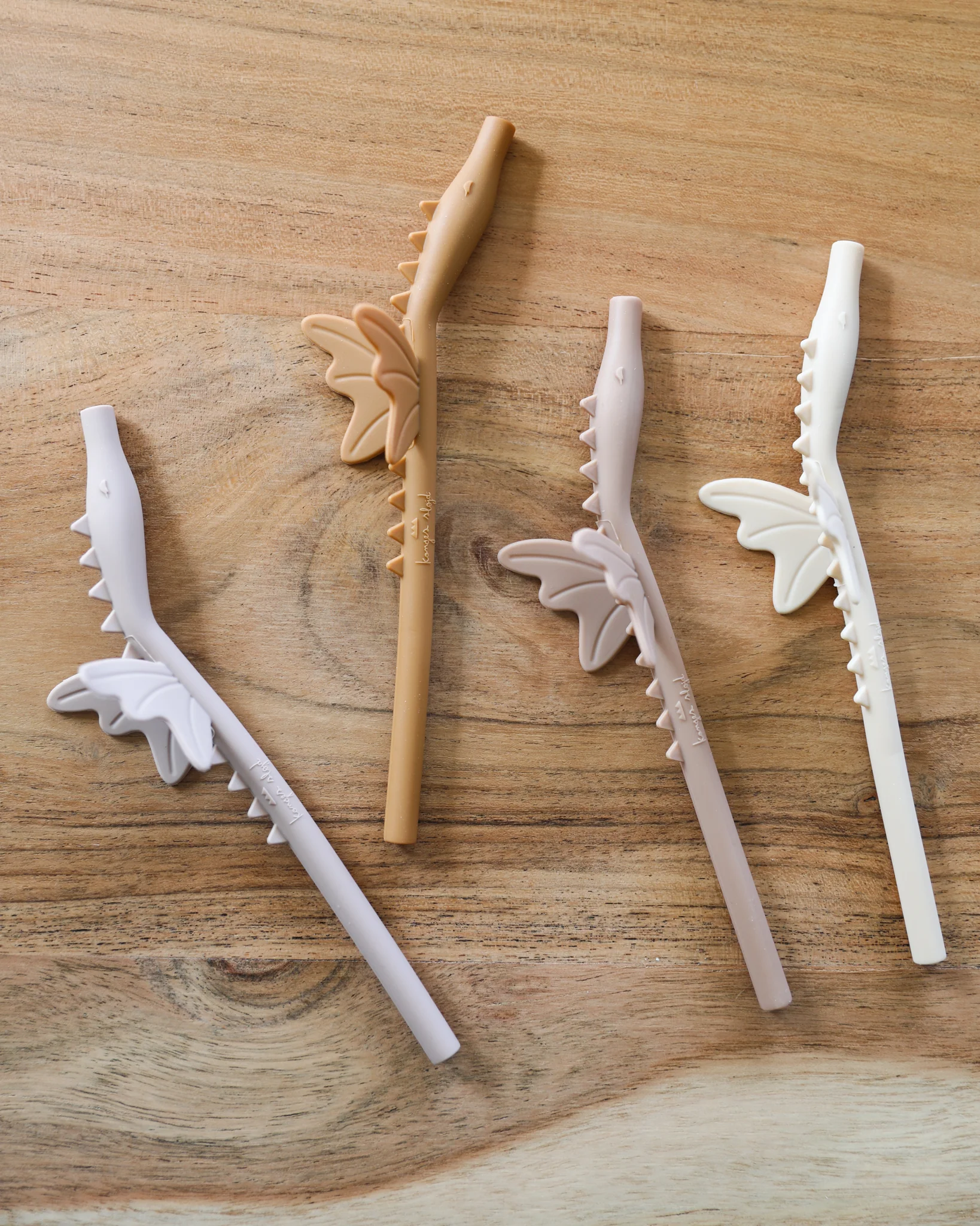Silicone Dragon Straws - Blush Mix (4 pack) - Image 2
