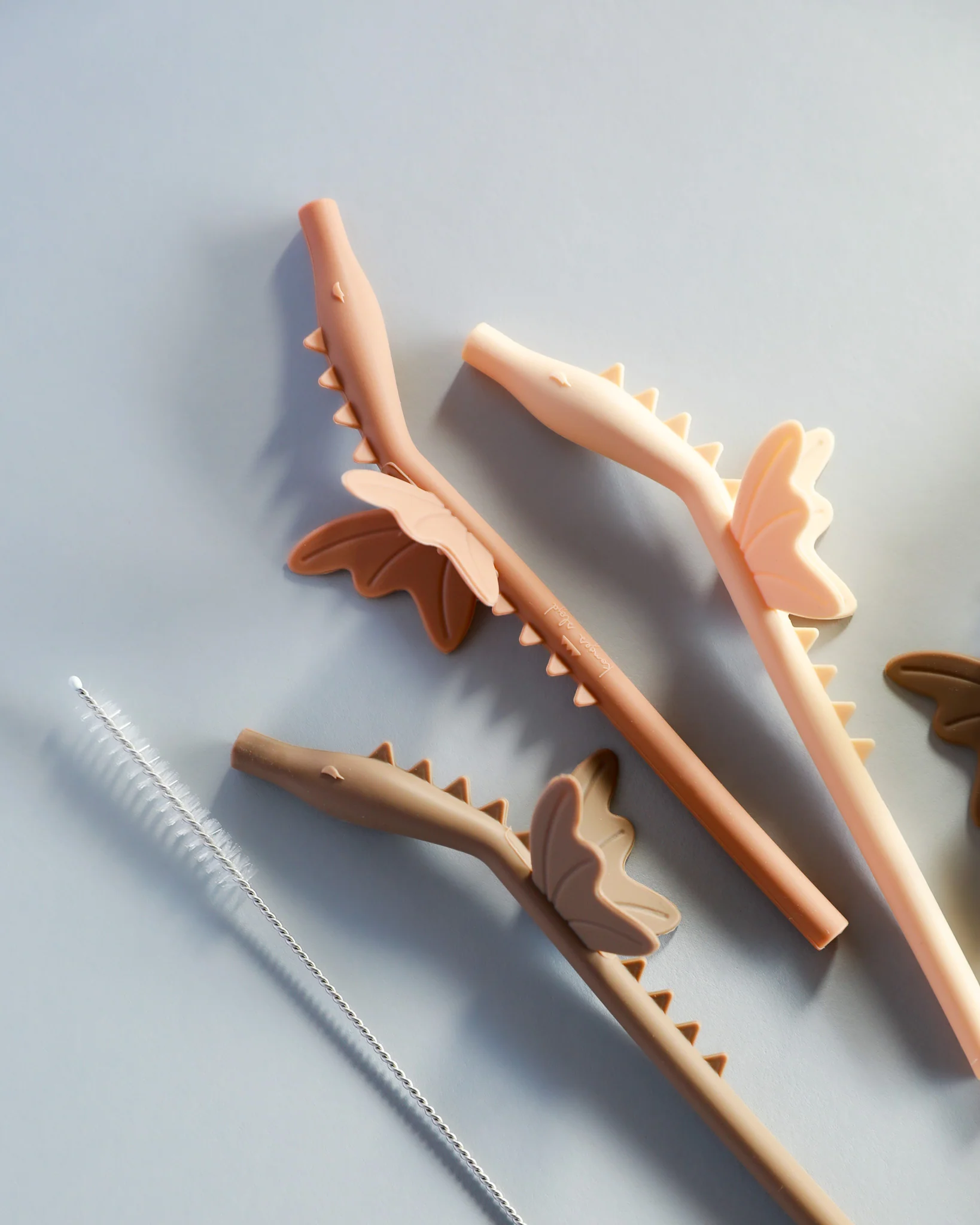Silicone Dragon Straws - Shitaki Mix (4 pack) - Image 2