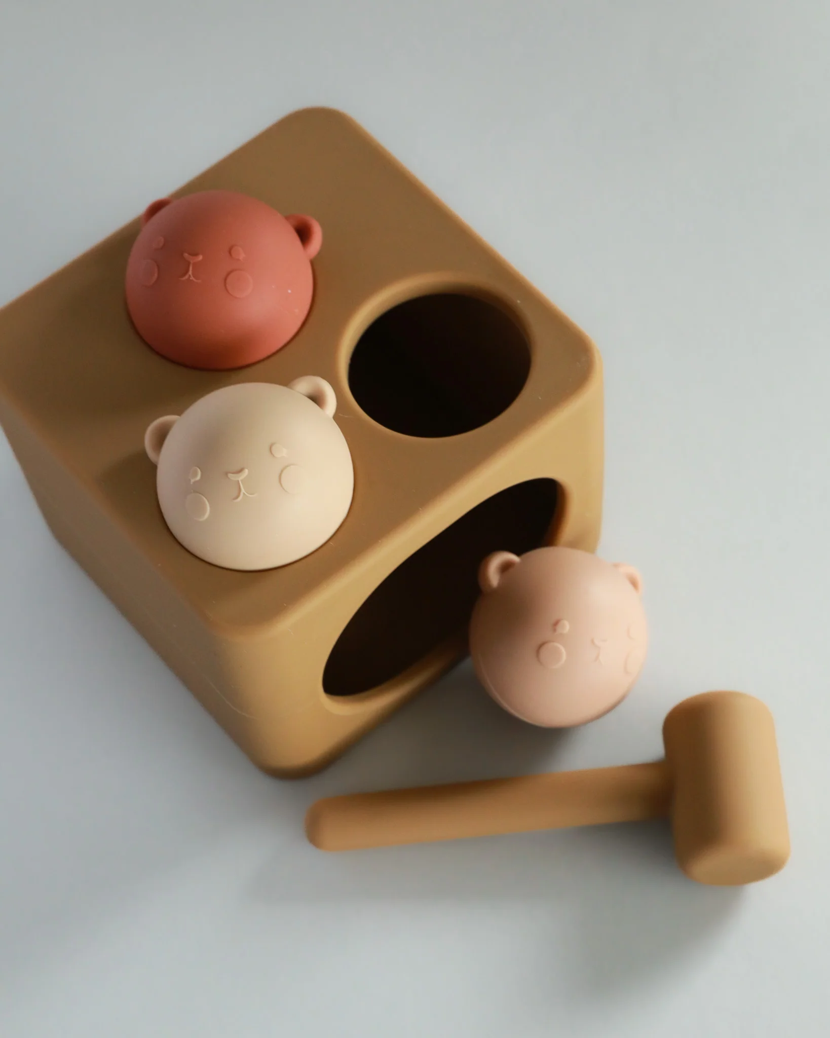 Silicone Hamster Knockout Activity Toy - Almond - Image 2