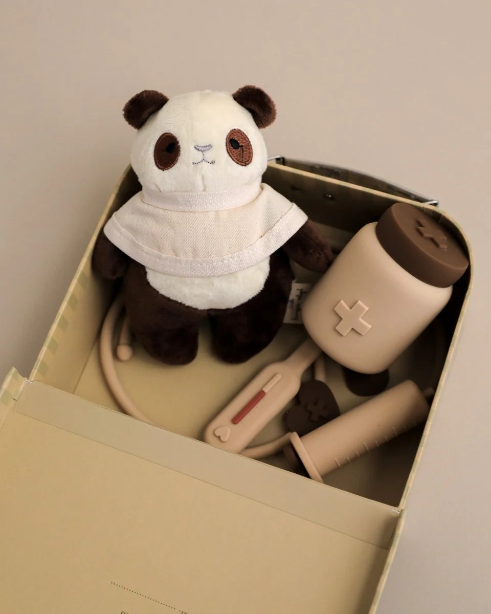 Konges Sloejd | Silicone Panda Vet Play Set - Image 4