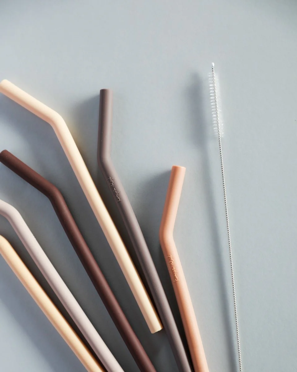 Silicone Straws - Lilac Mix (6 pack) - Image 2