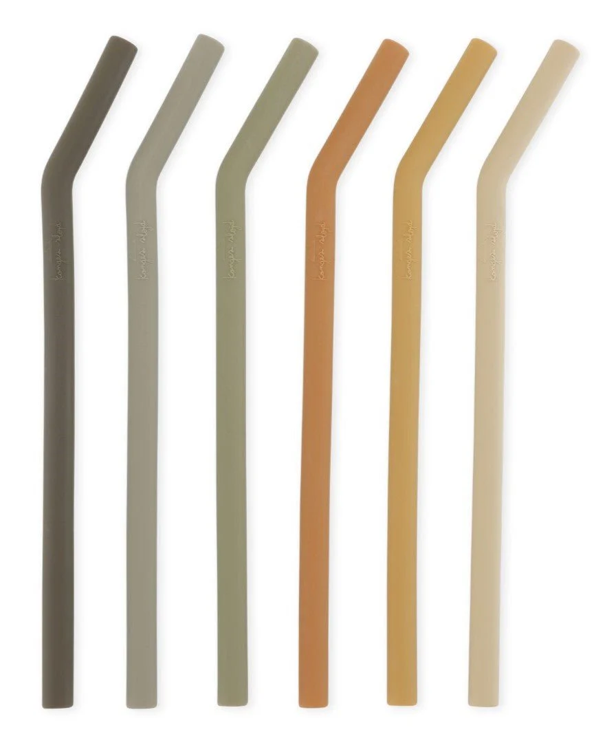 Silicone Straws - Stone Mix (6 pack) - Image 4