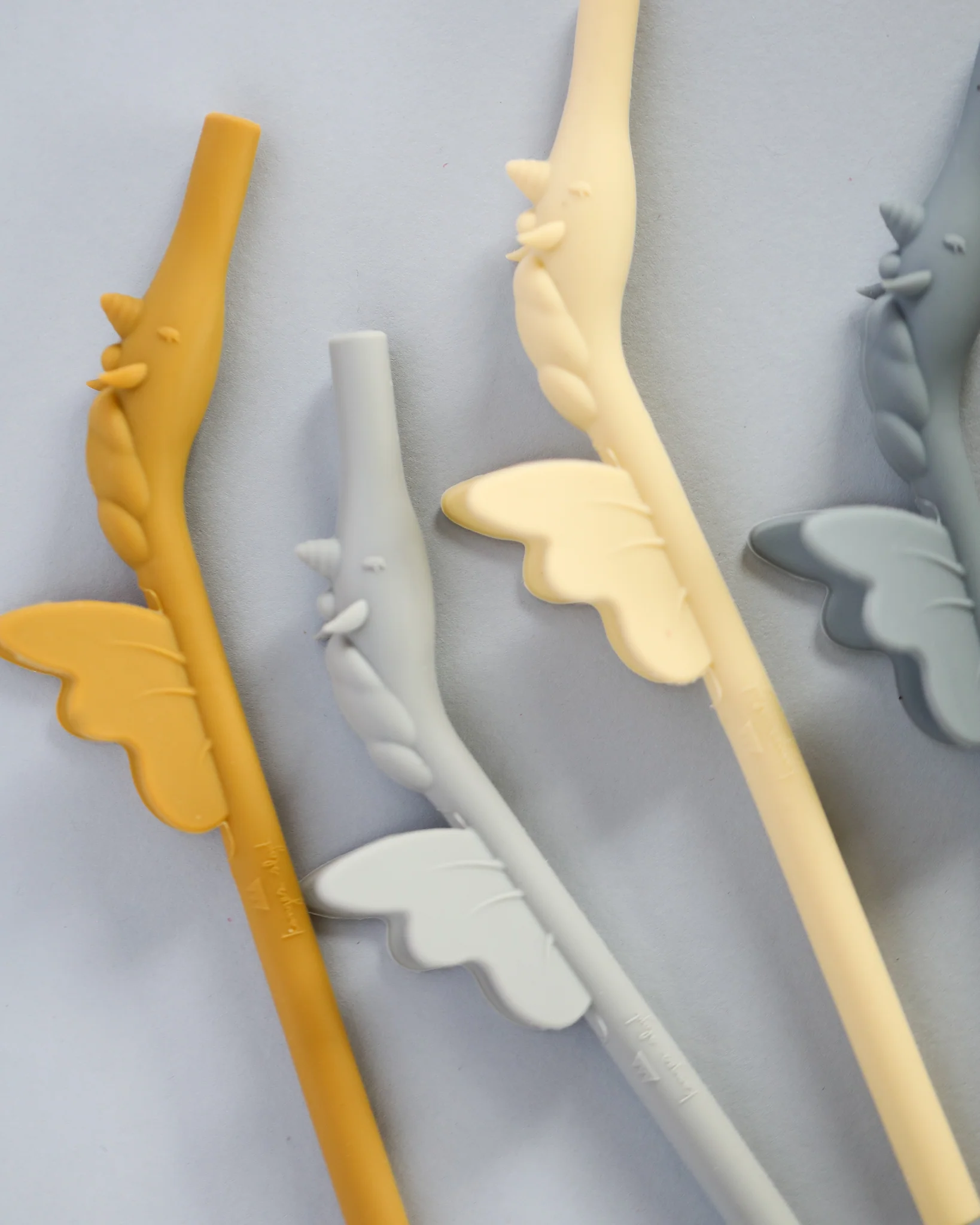 Silicone Unicorn Straws - Quarry Mix (4 pack) - Image 4