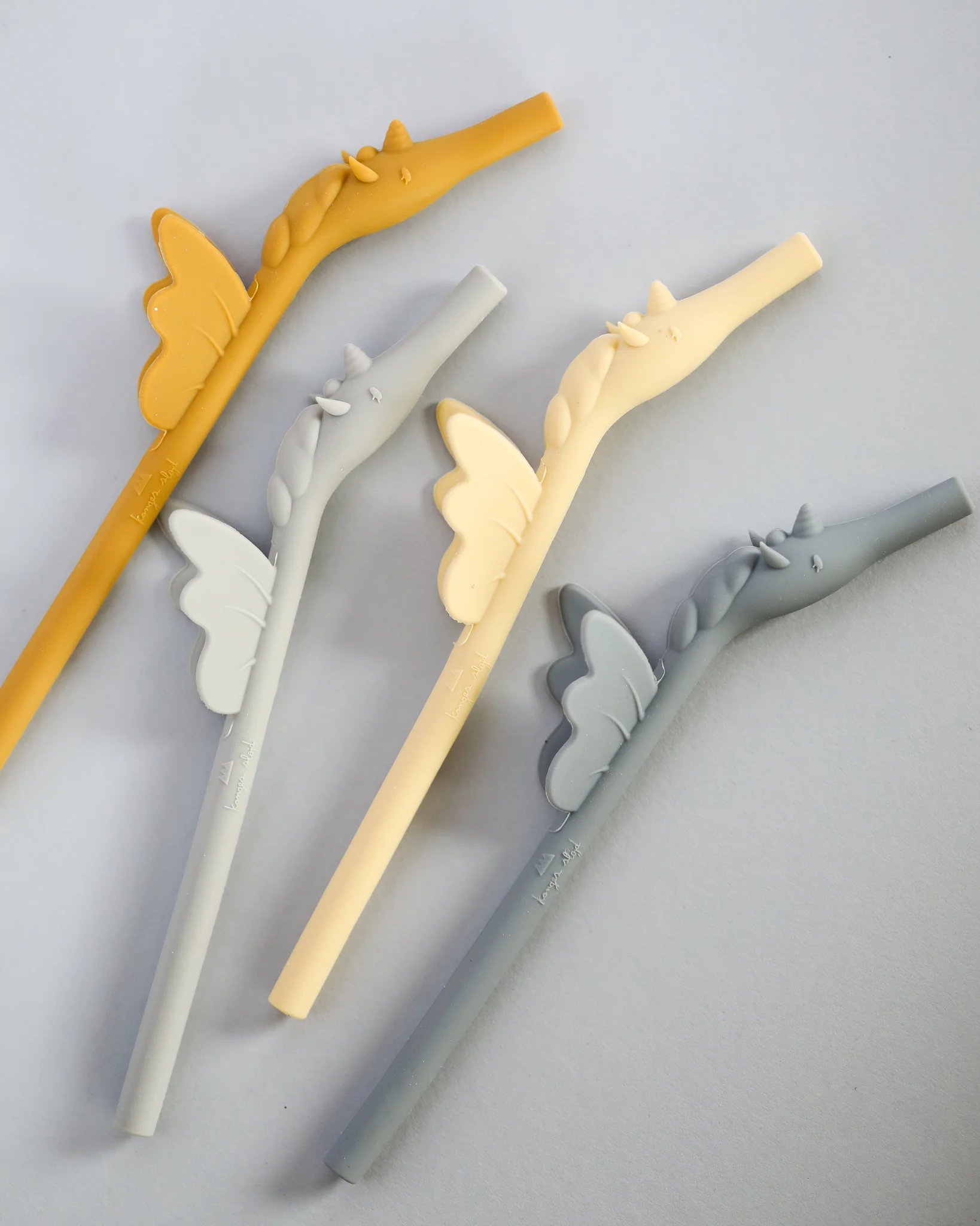 Silicone Unicorn Straws - Quarry Mix (4 pack) - Image 5