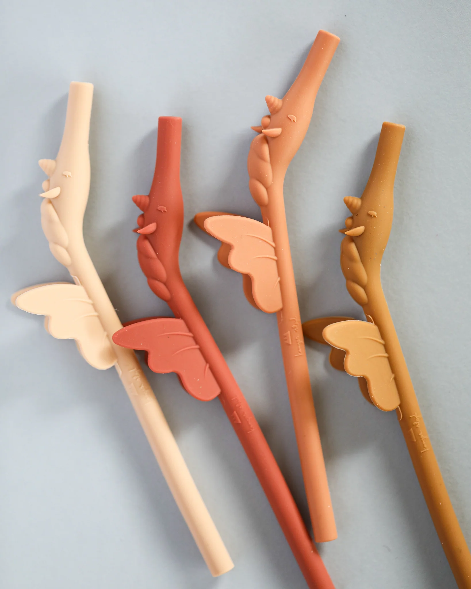 Silicone Unicorn Straws - Rose Mix (4 pack) - Image 5
