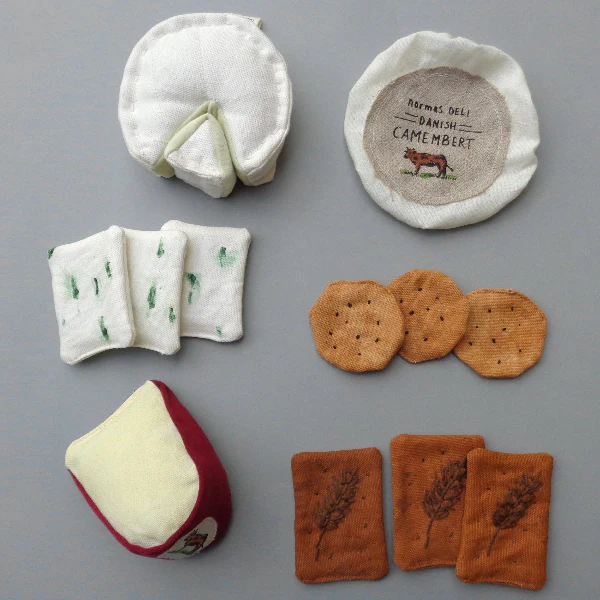 Soft Play Food Set - Cheese and Crackers: Gourmet Danish Charcuterie Collection - Image 2