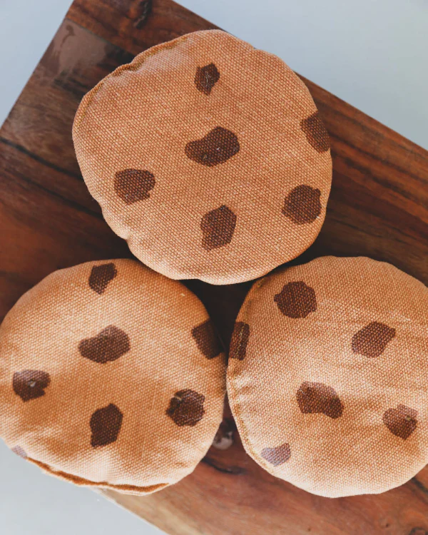 Soft Play Food Set - Chocolate Chip Cookies: Handcrafted Danish Pretend Play - Image 2
