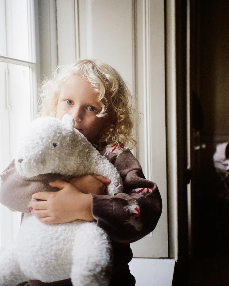 Sherpa Teddy Polar Bear Toy - Image 3