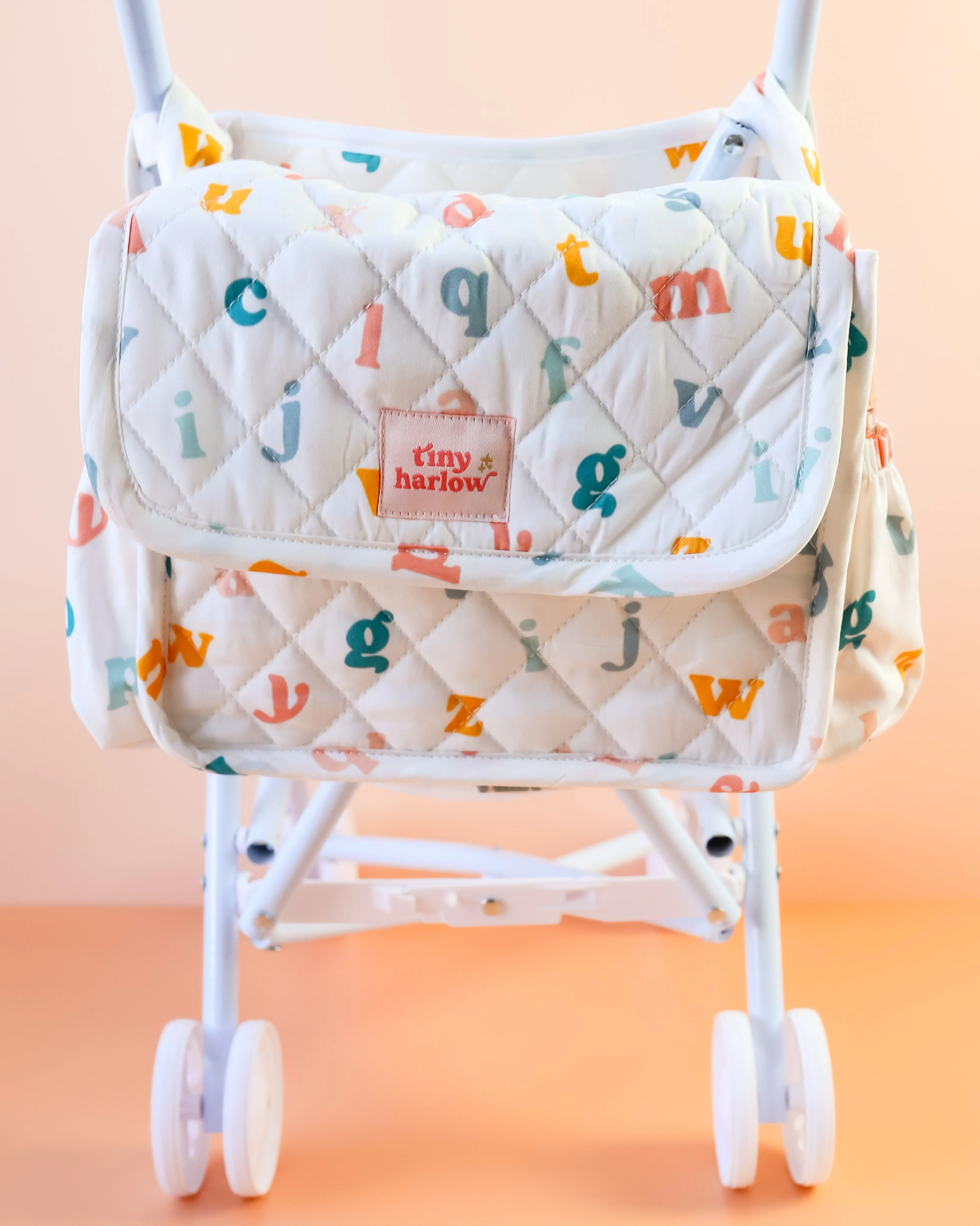 Tiny Harlow | Doll Diaper Bag - Alphabet Soup - Image 7