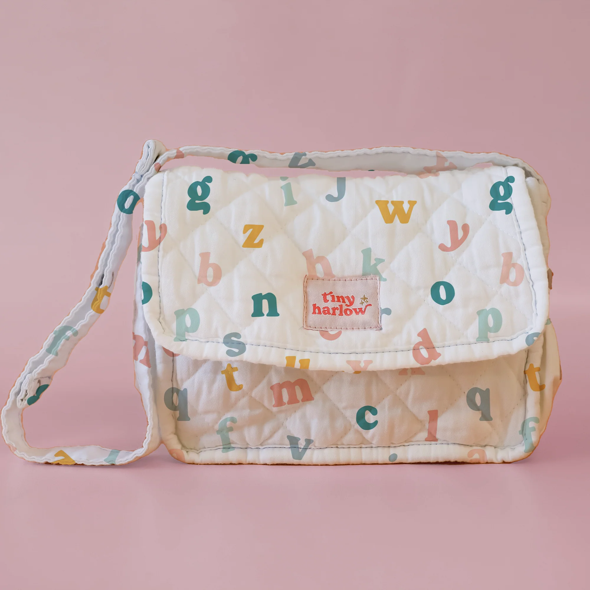 Tiny Harlow | Doll Diaper Bag - Alphabet Soup - Image 8