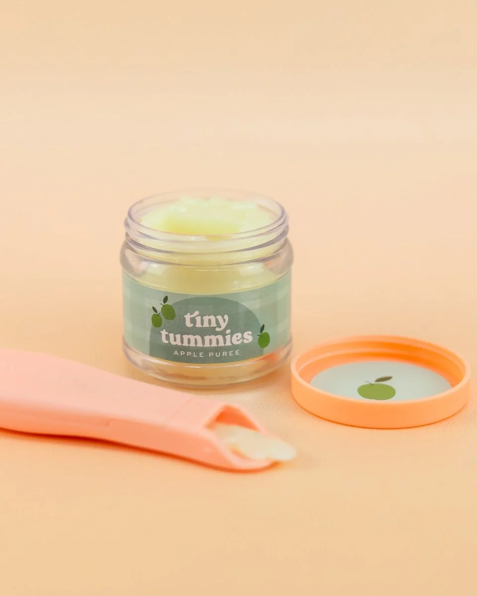 Tiny Harlow | Doll Food Jar and Spoon Set - Apple Puree - Image 3