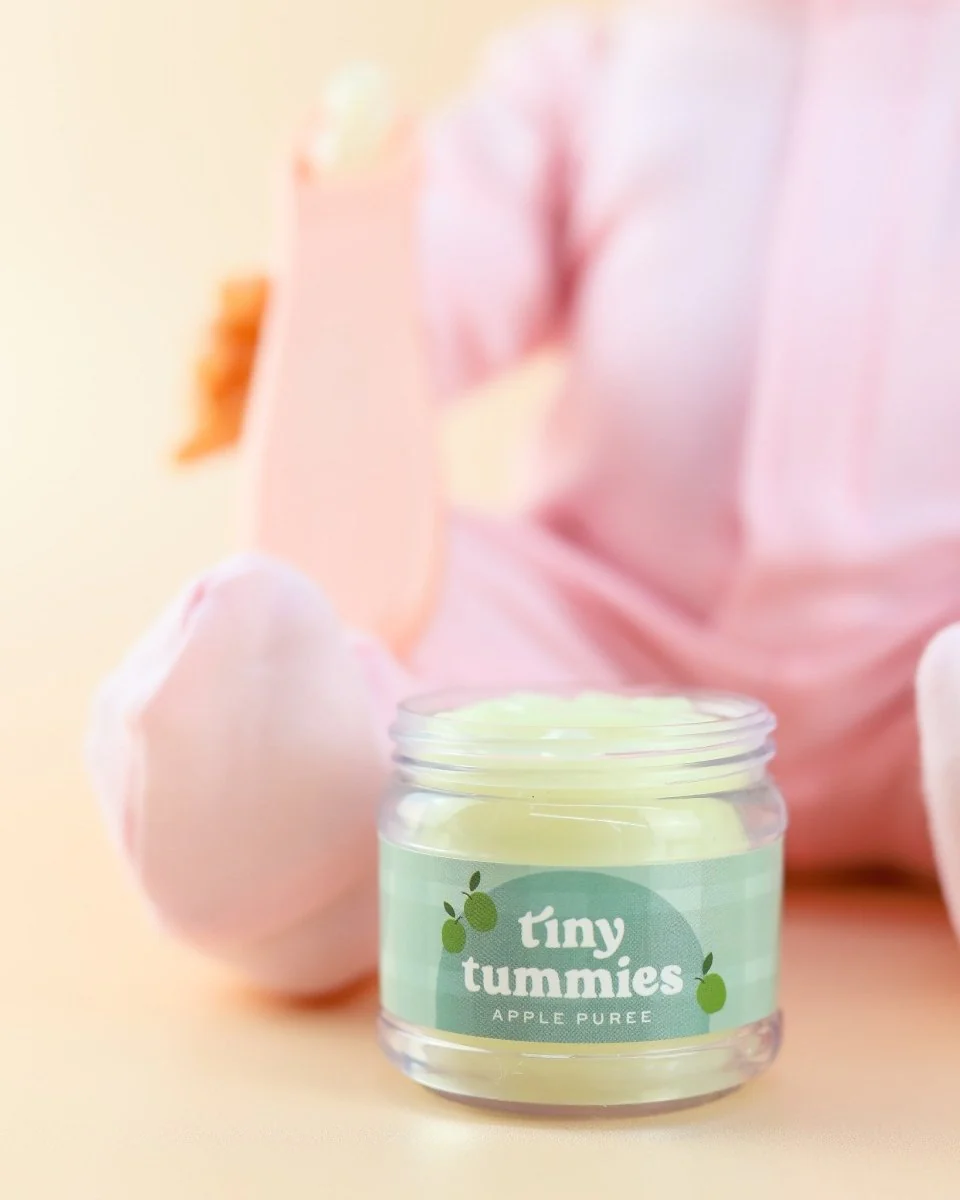 Tiny Harlow | Doll Food Jar and Spoon Set - Apple Puree - Image 4