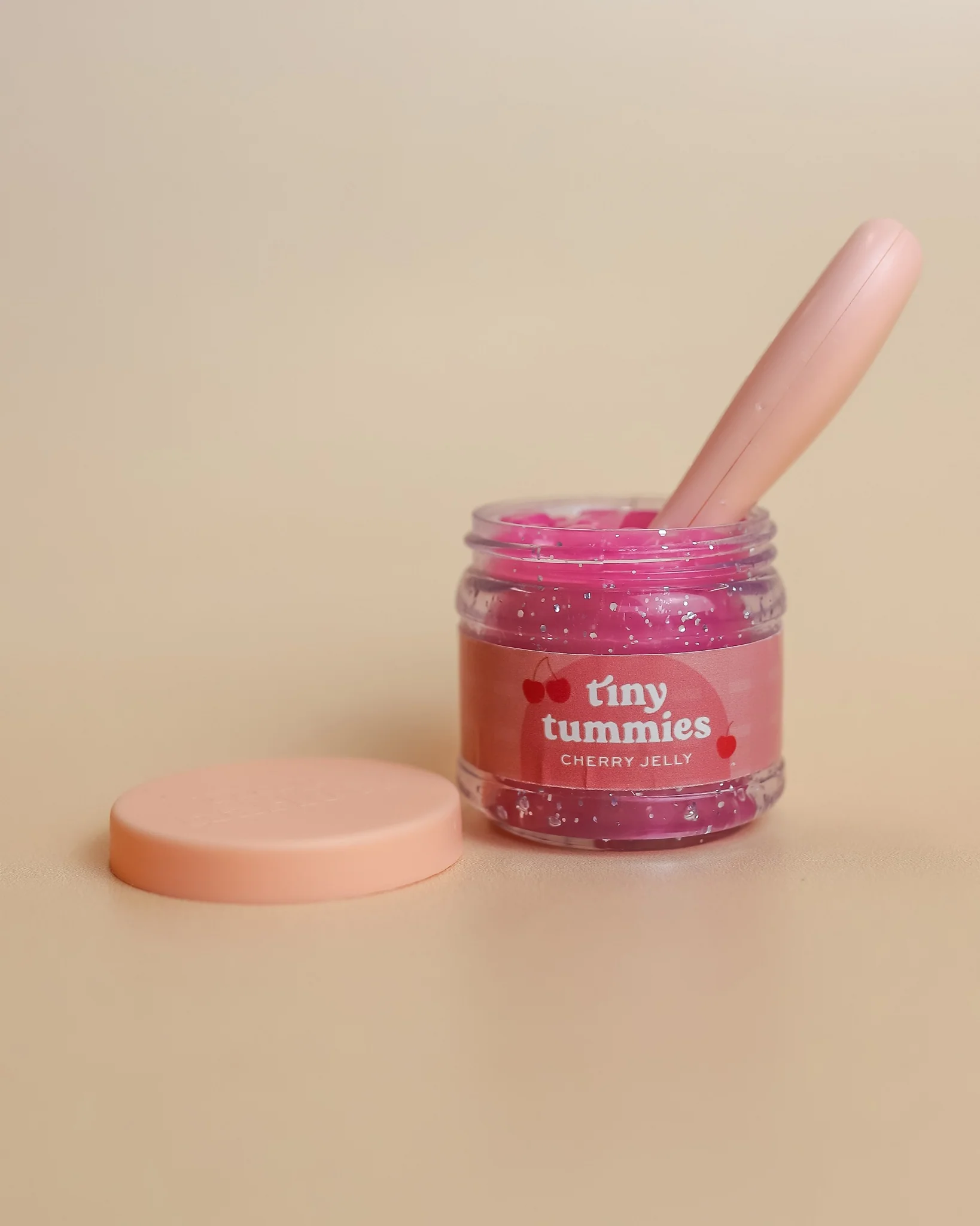 Tiny Harlow | Doll Food Jar and Spoon Set - Cherry Jelly - Image 2