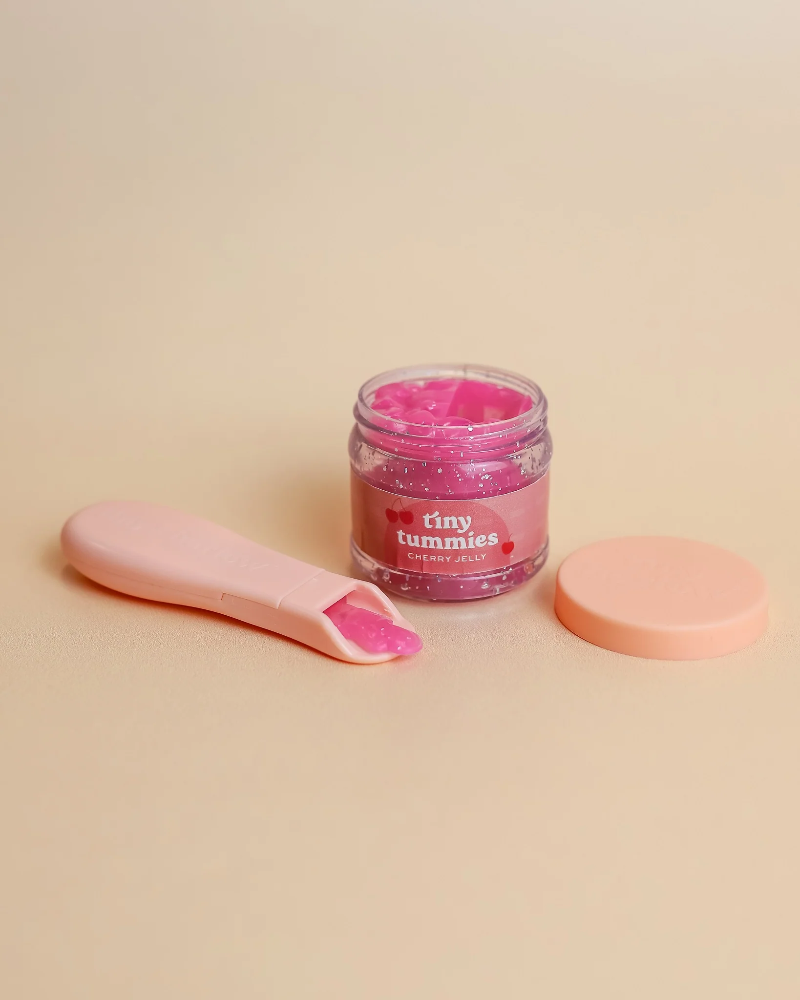 Tiny Harlow | Doll Food Jar and Spoon Set - Cherry Jelly - Image 3