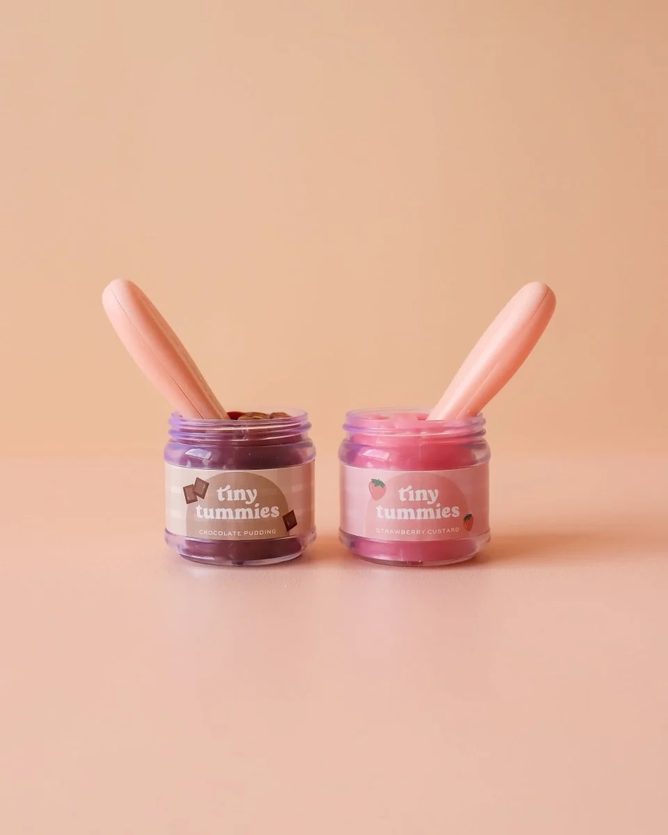 Tiny Harlow | Doll Food Jar and Spoon Set - Chocolate Pudding - Image 2