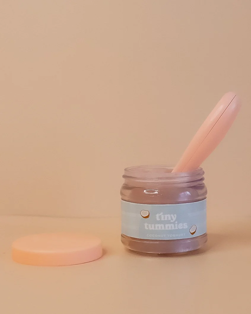 Tiny Harlow | Doll Food Jar and Spoon Set -  Coconut Yogurt - Image 2
